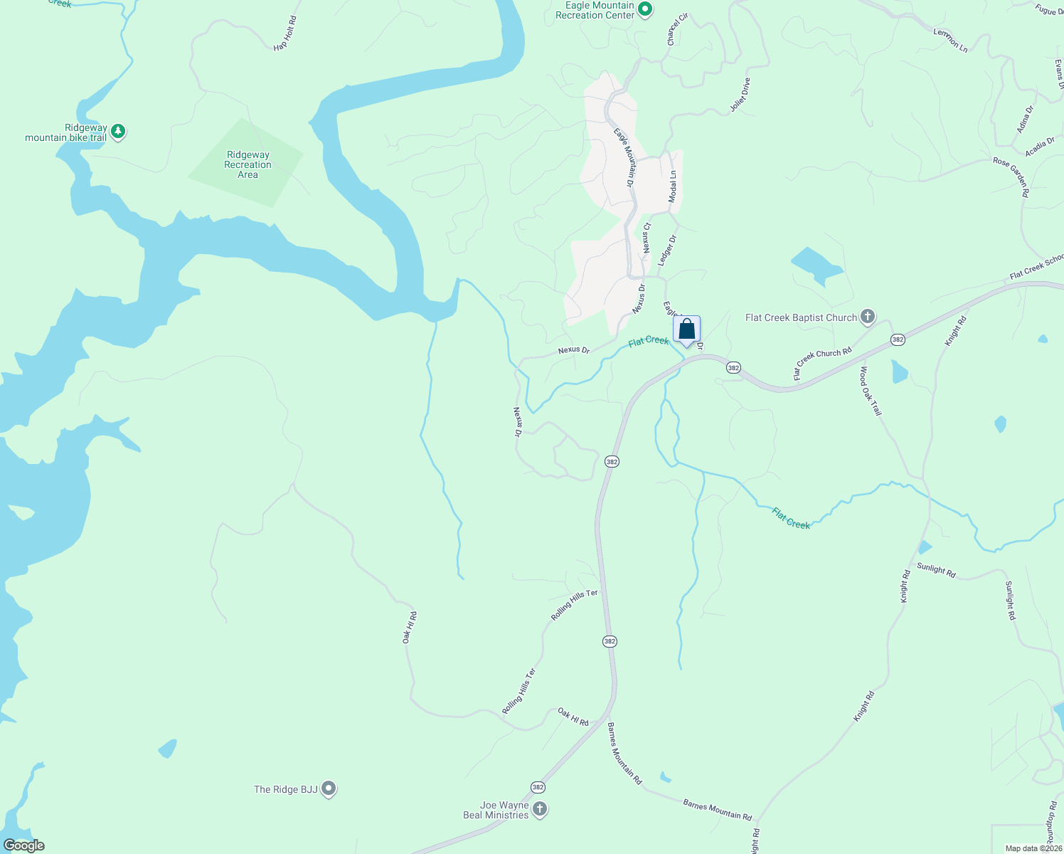map of restaurants, bars, coffee shops, grocery stores, and more near 1501-1699 Nexus Dr in Ellijay