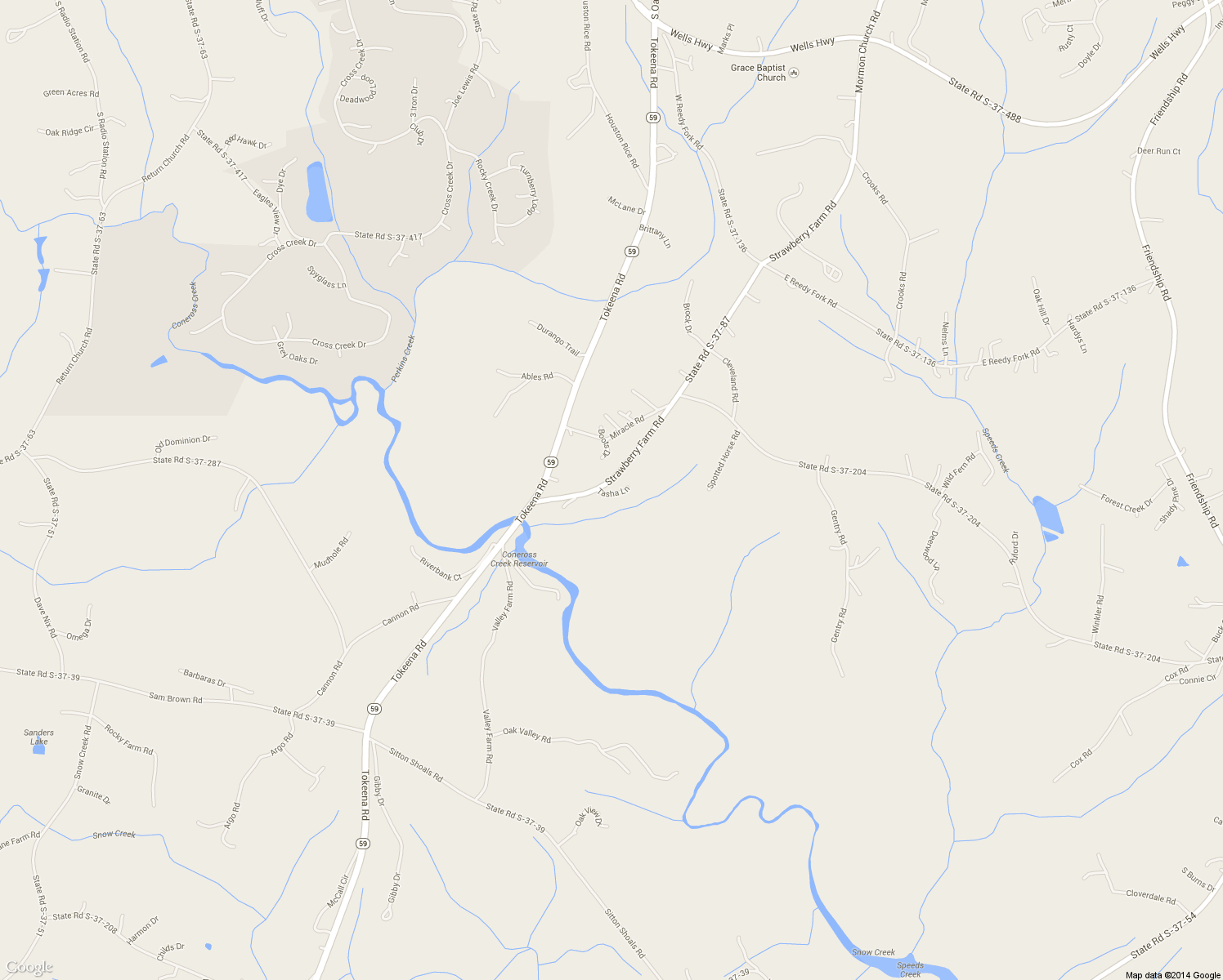 map of restaurants, bars, coffee shops, grocery stores, and more near 663 Strawberry Farm Road in Seneca