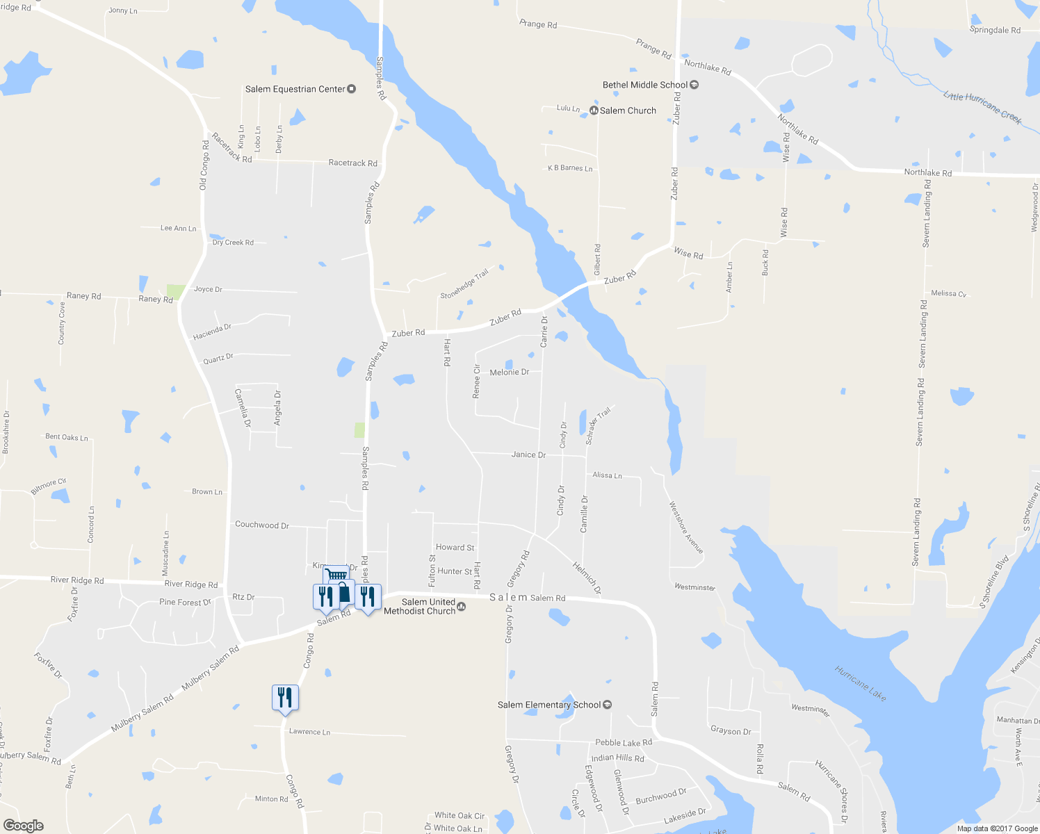 map of restaurants, bars, coffee shops, grocery stores, and more near 7852 Renee Circle in Benton