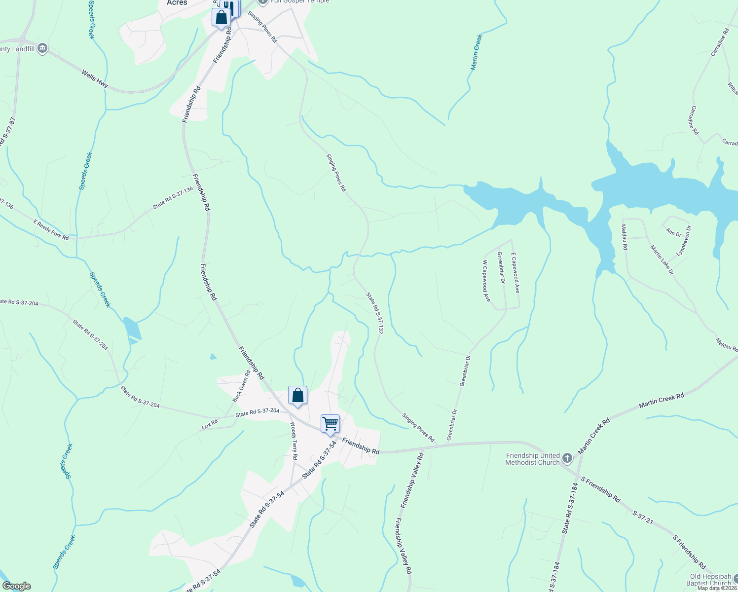 map of restaurants, bars, coffee shops, grocery stores, and more near 104 Chapman Place in Seneca