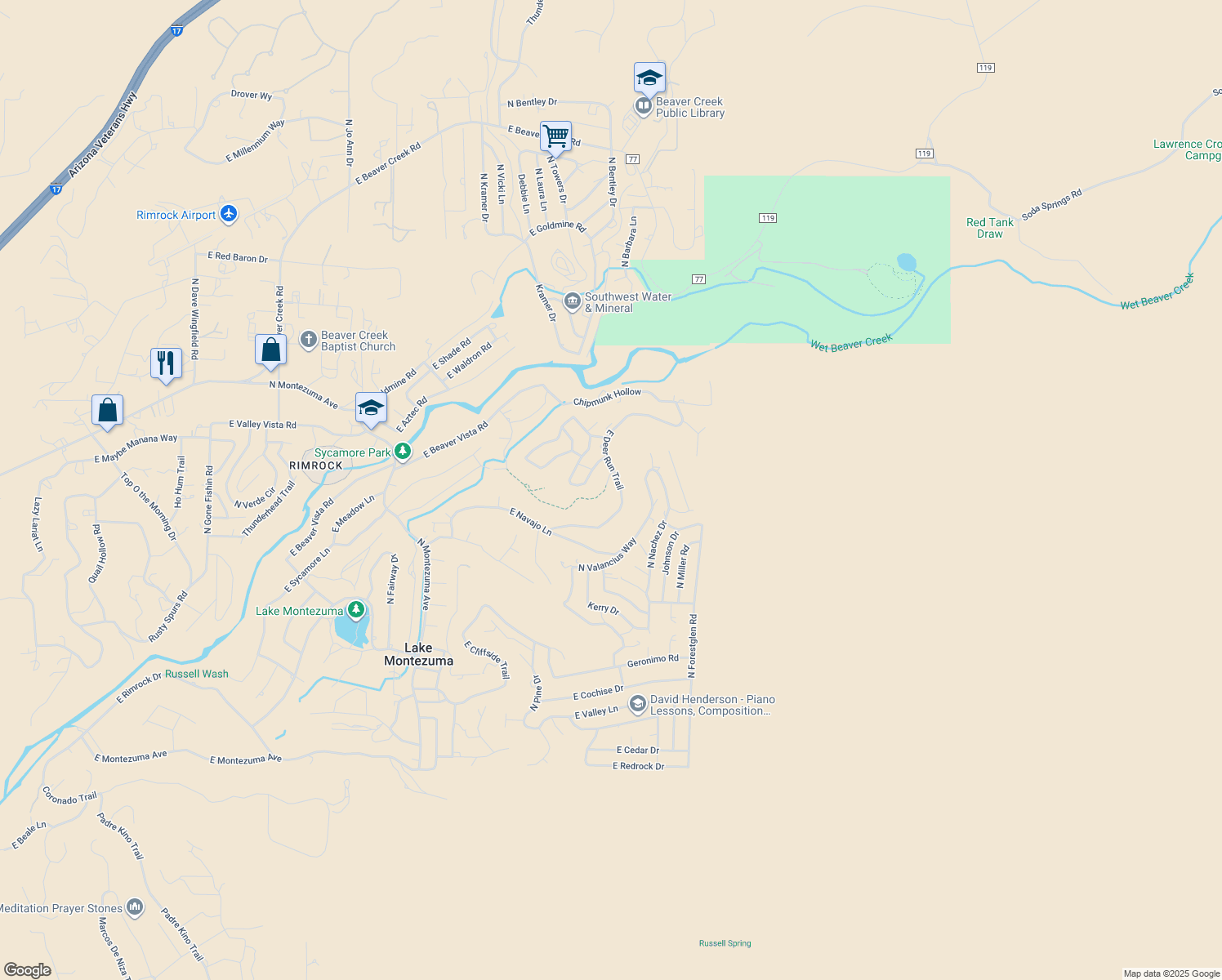 4685 Dusty Moccasin Trail, Lake Montezuma AZ Walk Score