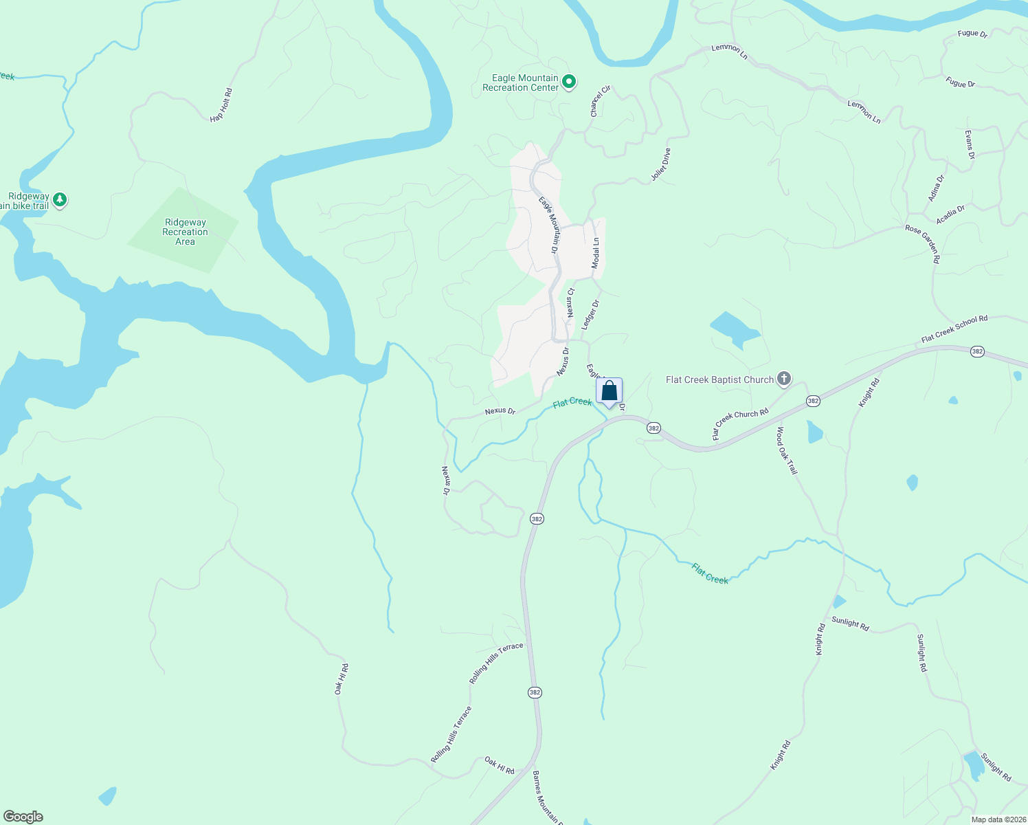 map of restaurants, bars, coffee shops, grocery stores, and more near 500 Nexus Drive in Ellijay
