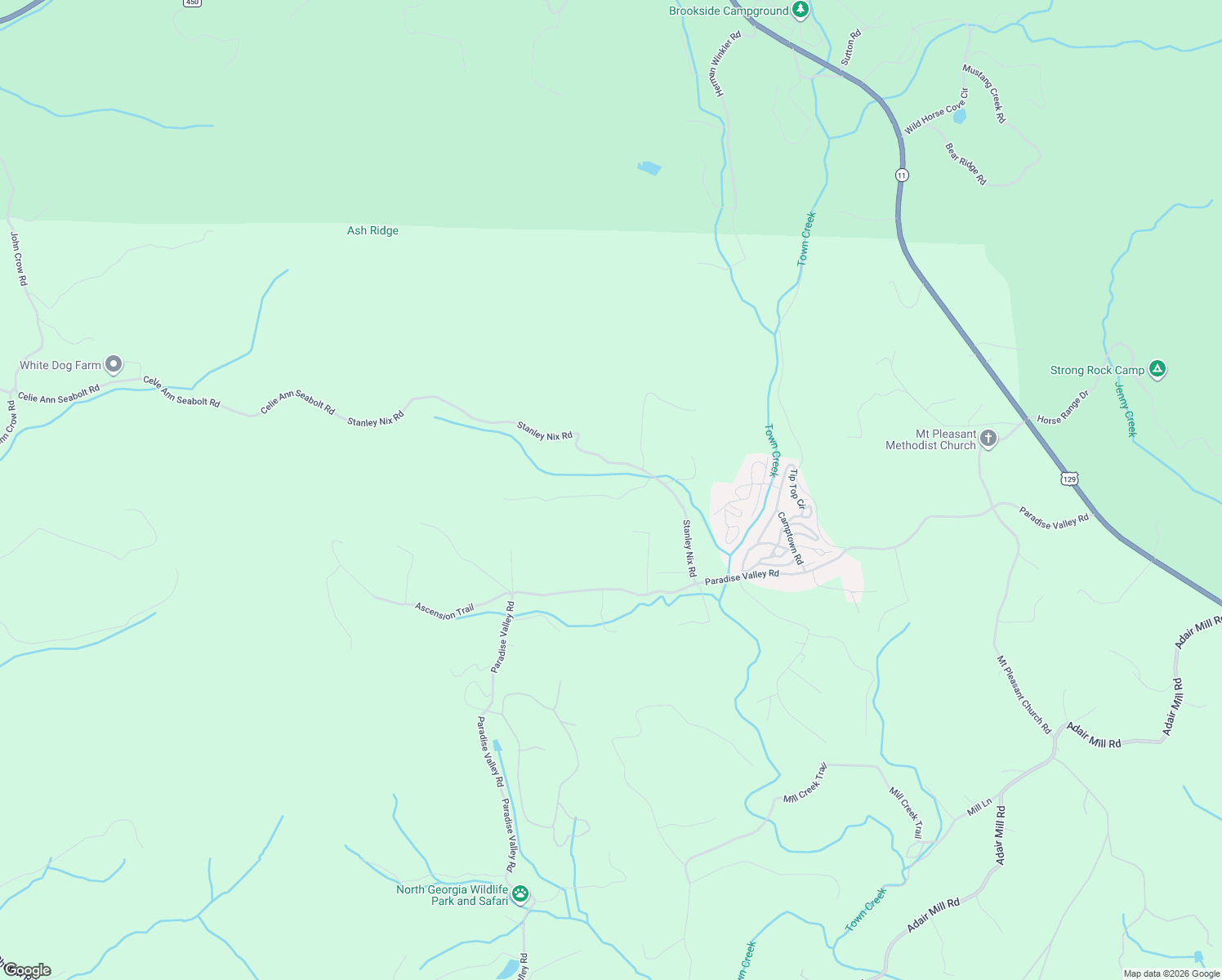 map of restaurants, bars, coffee shops, grocery stores, and more near 136 Gold Ditch Road in Cleveland