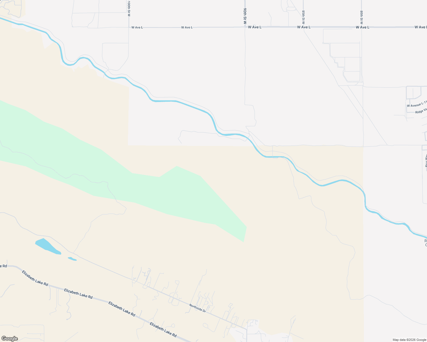 map of restaurants, bars, coffee shops, grocery stores, and more near 92nd Street West in Leona Valley