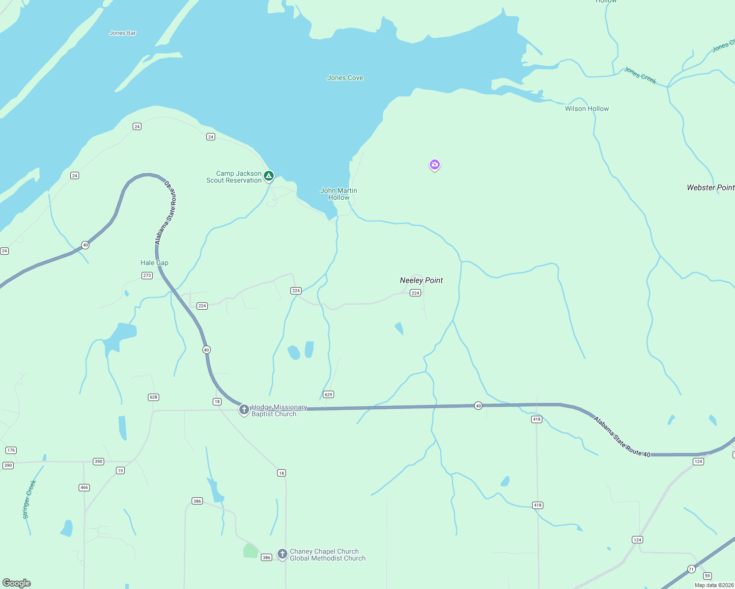 map of restaurants, bars, coffee shops, grocery stores, and more near 716-722 Co Road 224 in Dutton