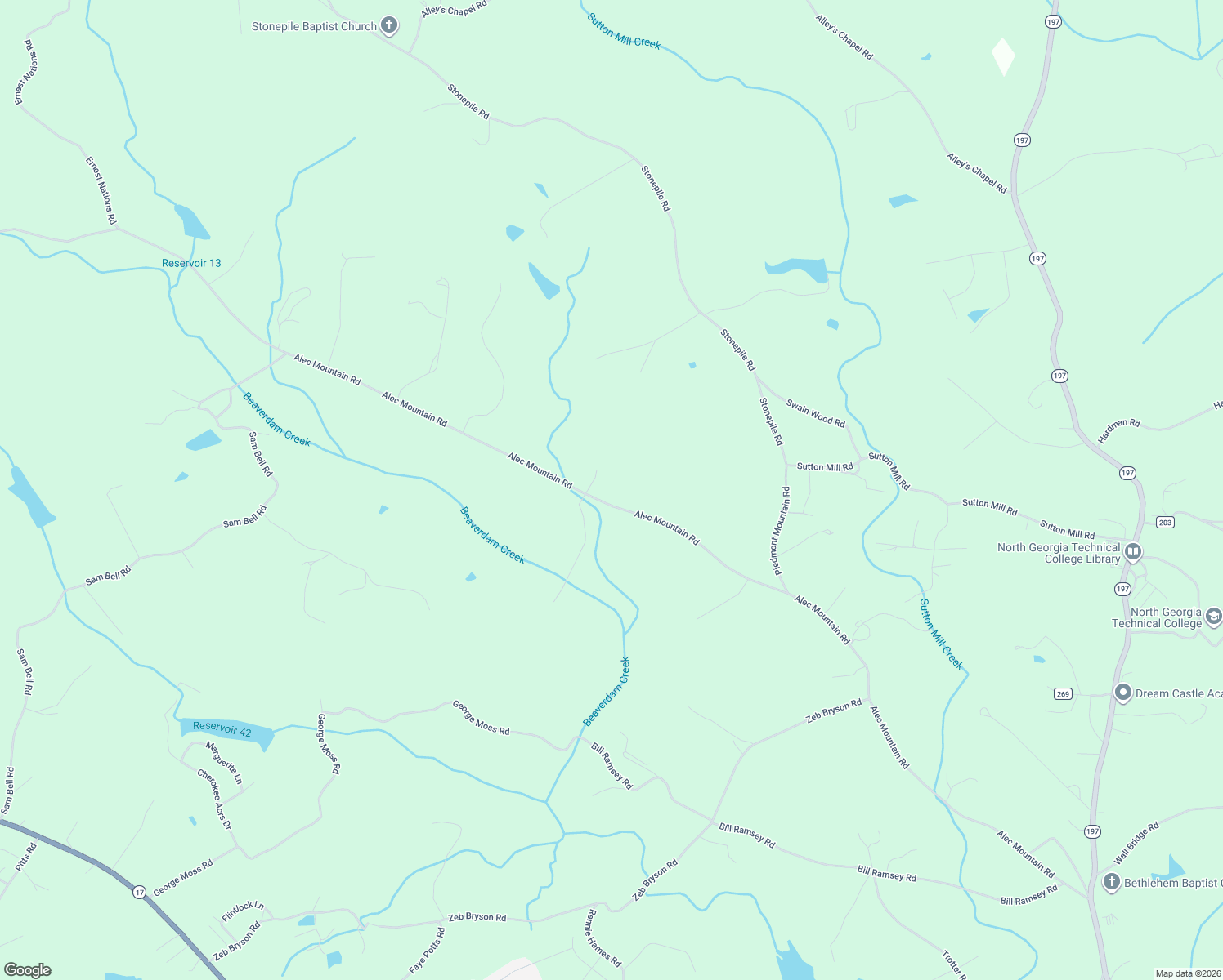 map of restaurants, bars, coffee shops, grocery stores, and more near in Clarkesville