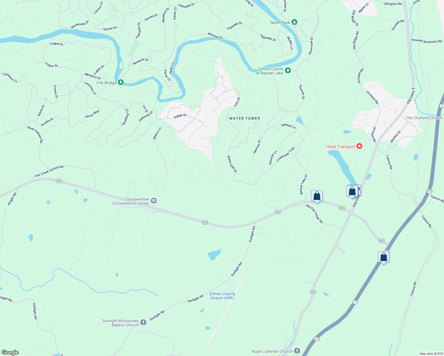 map of restaurants, bars, coffee shops, grocery stores, and more near 64 Kismet Court in Ellijay