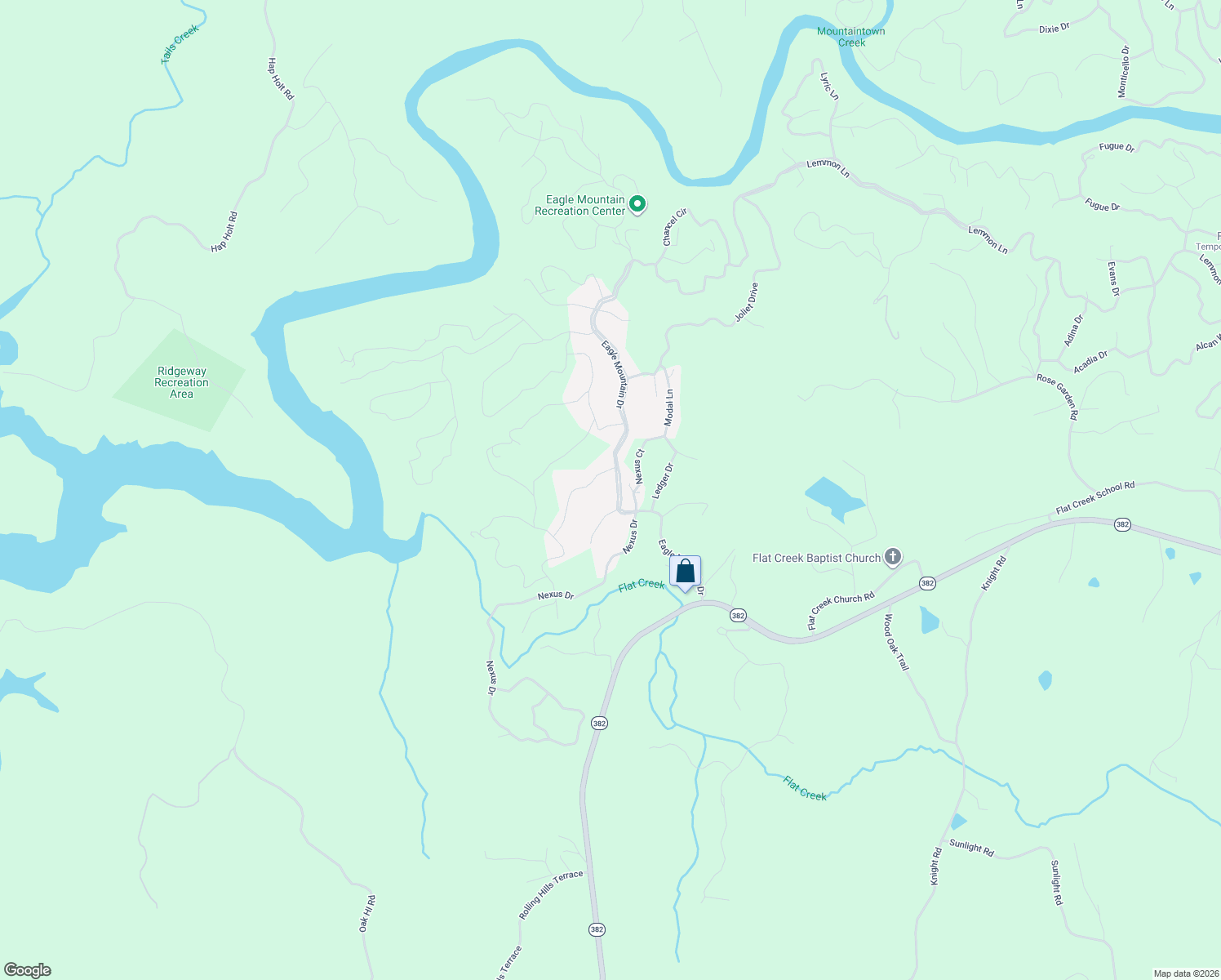 map of restaurants, bars, coffee shops, grocery stores, and more near 732 Eagle Mountain Drive in Ellijay