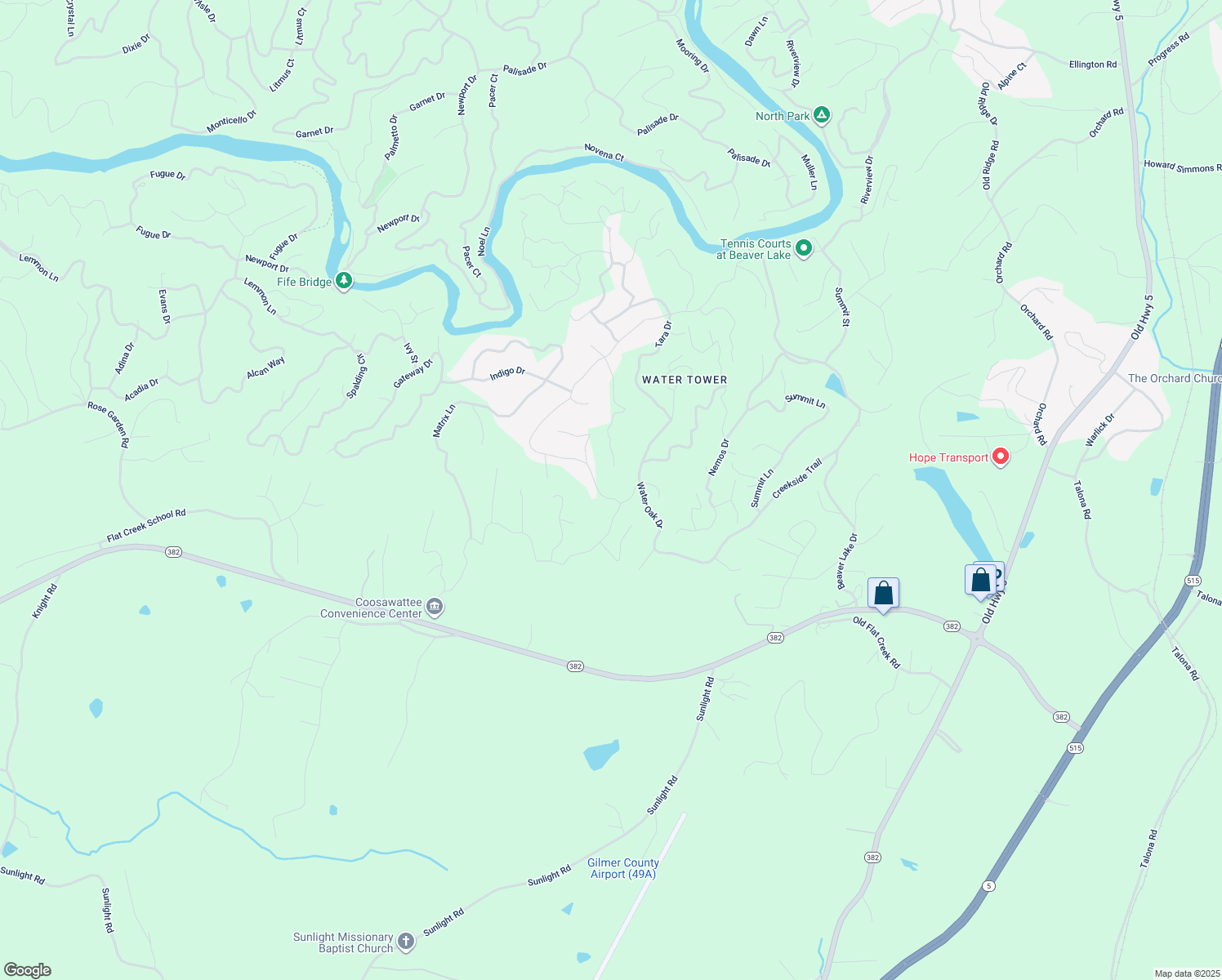 map of restaurants, bars, coffee shops, grocery stores, and more near 1249 Villa Drive in Ellijay