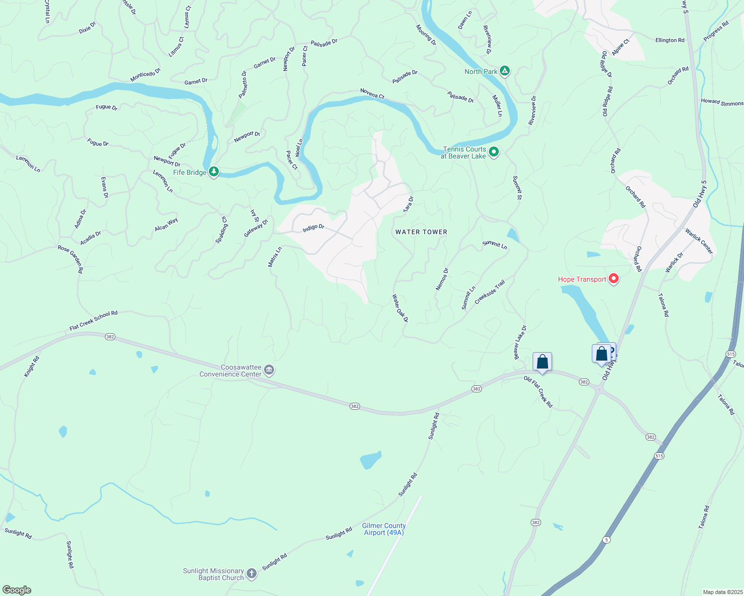 map of restaurants, bars, coffee shops, grocery stores, and more near 1249 Villa Drive in Ellijay