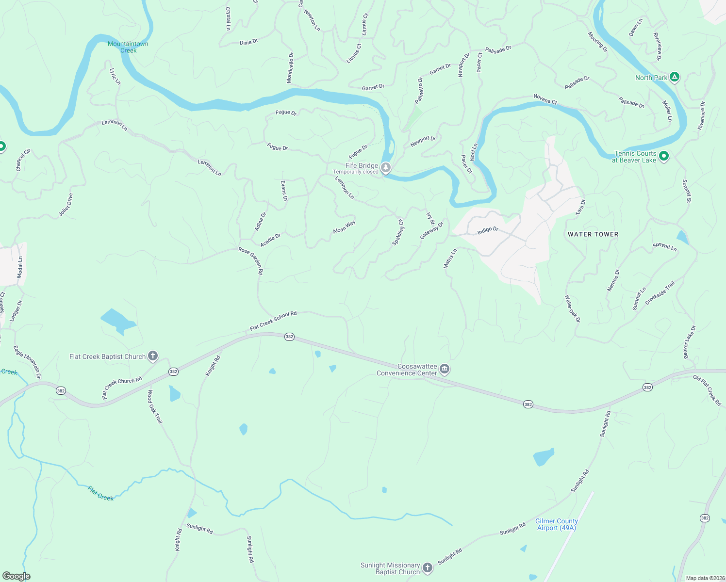 map of restaurants, bars, coffee shops, grocery stores, and more near 423 Acadia Dr in Ellijay