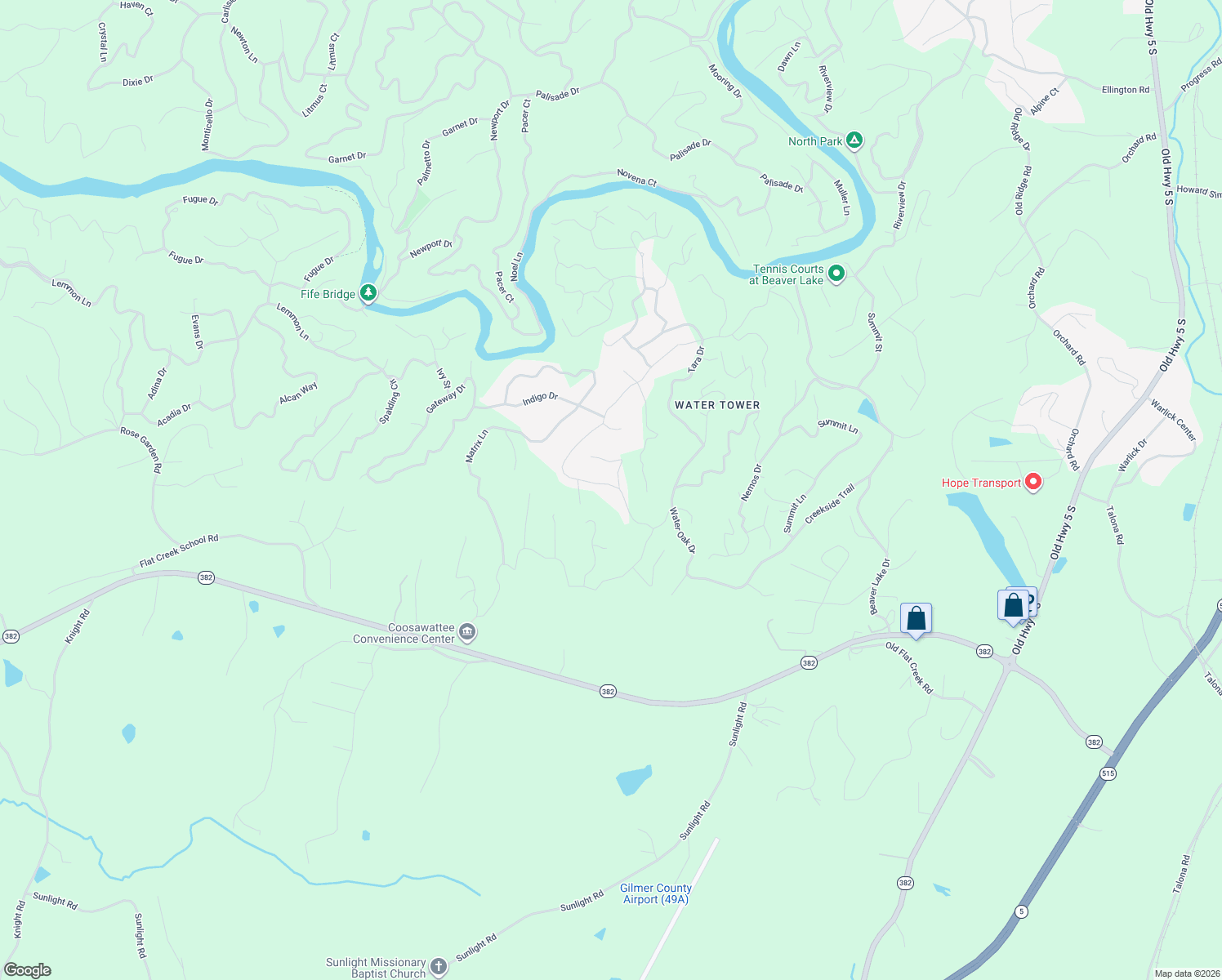 map of restaurants, bars, coffee shops, grocery stores, and more near 1176 Villa Drive in Ellijay