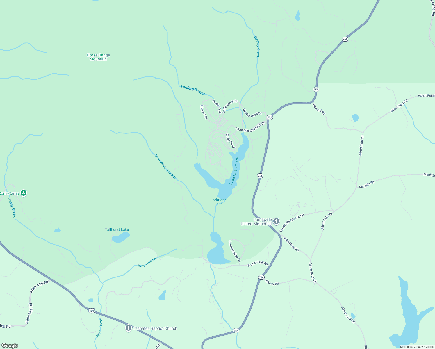 map of restaurants, bars, coffee shops, grocery stores, and more near 1103 Mountain Shadows Drive in Cleveland
