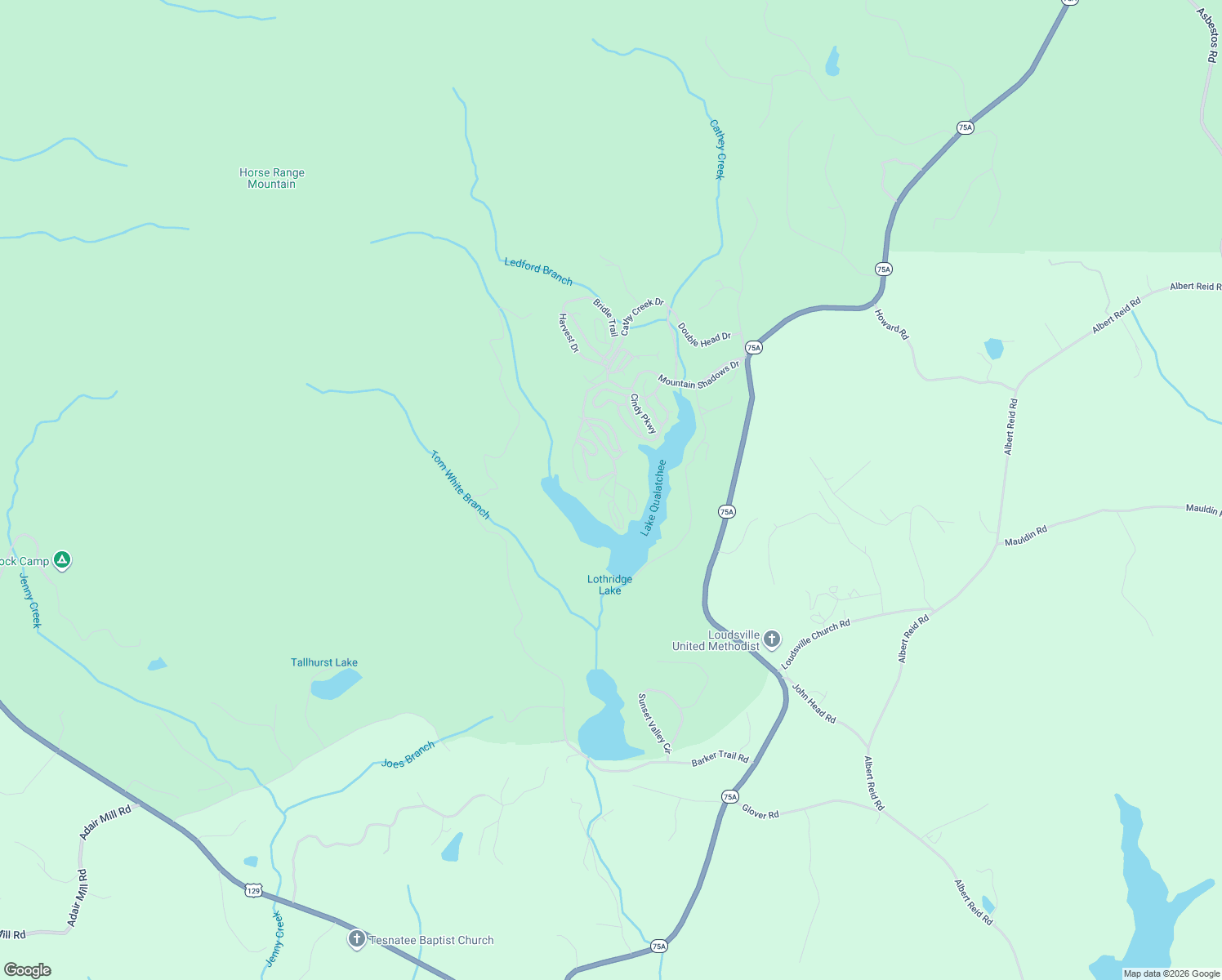 map of restaurants, bars, coffee shops, grocery stores, and more near 1103 Mountain Shadows Drive in Cleveland