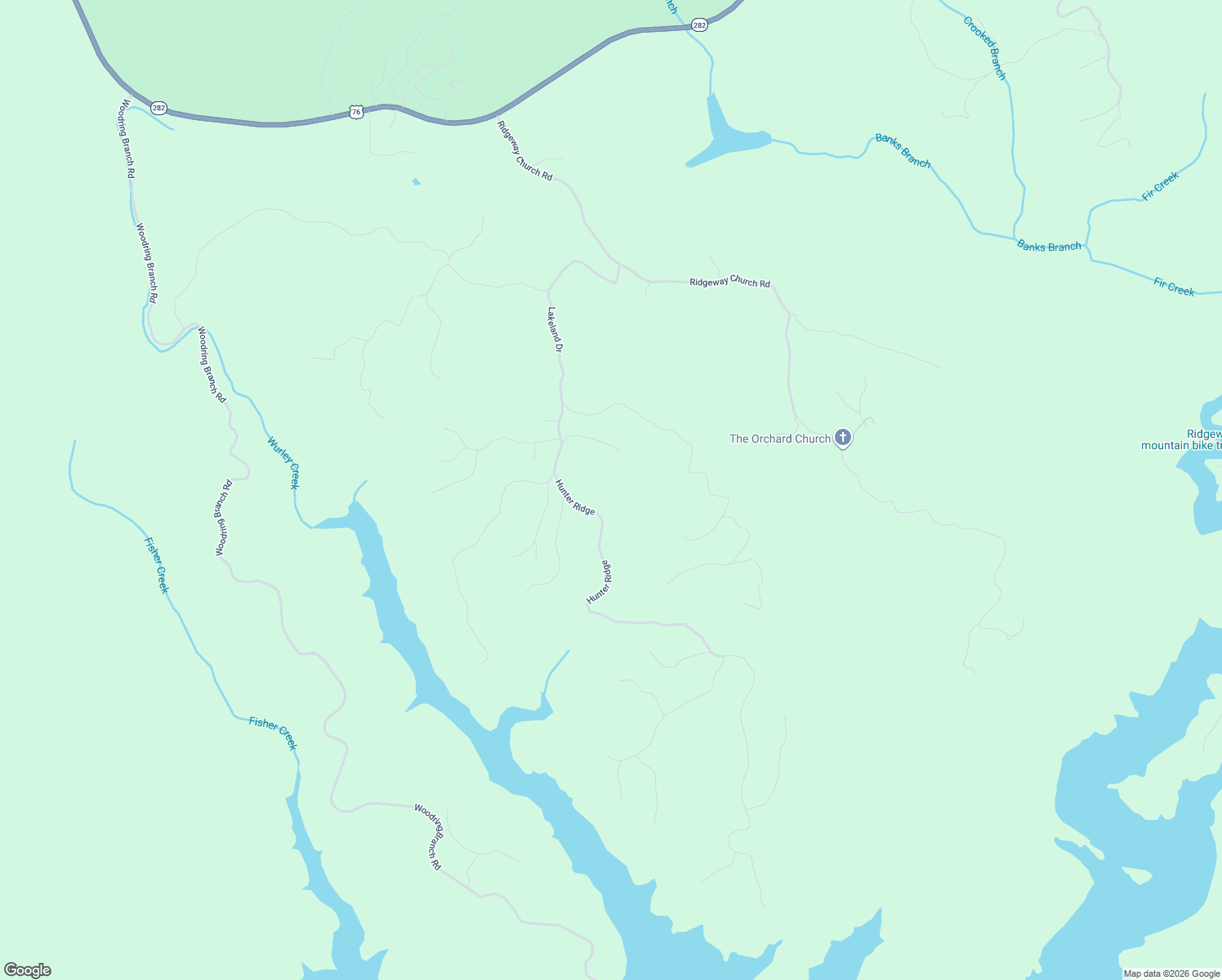 map of restaurants, bars, coffee shops, grocery stores, and more near 61 Hunter Ridge in Ellijay