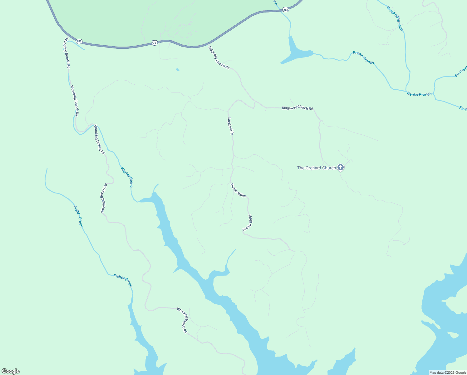 map of restaurants, bars, coffee shops, grocery stores, and more near 61 Hunter Ridge in Ellijay