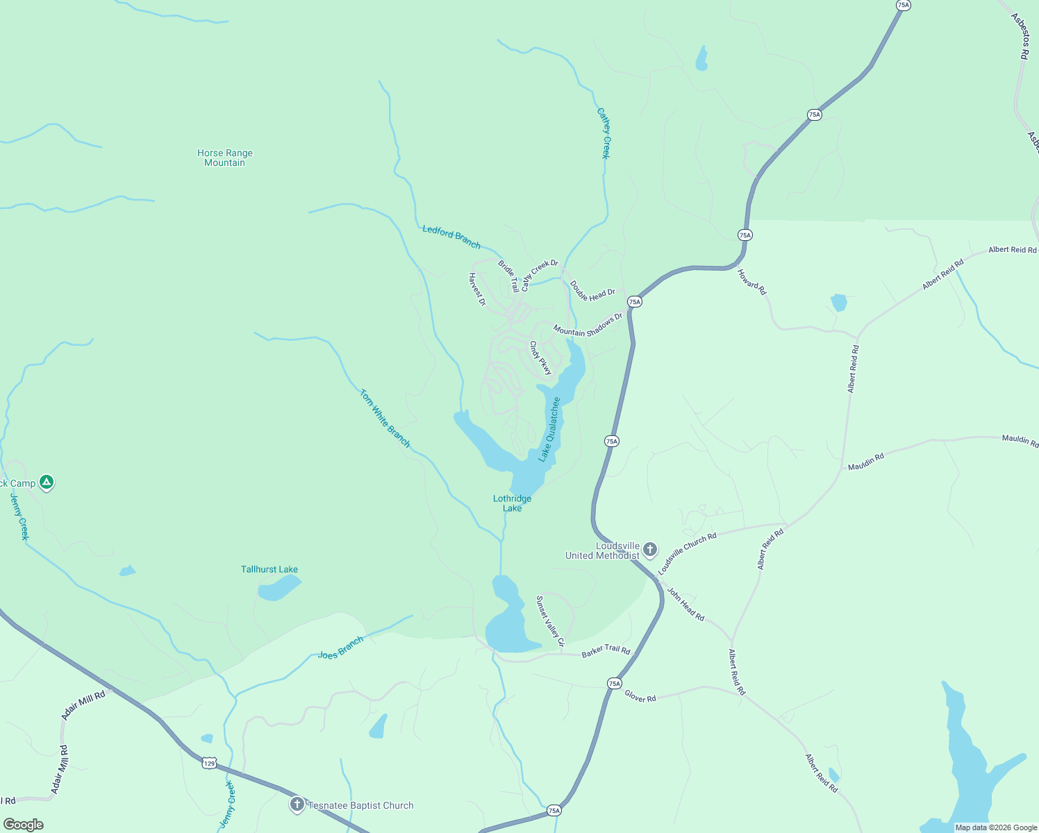 map of restaurants, bars, coffee shops, grocery stores, and more near 1215 Mountain Shadows Drive in Cleveland
