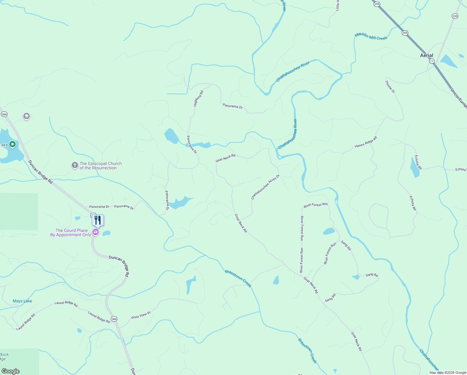 map of restaurants, bars, coffee shops, grocery stores, and more near 0 Rattlebox Drive in Cleveland