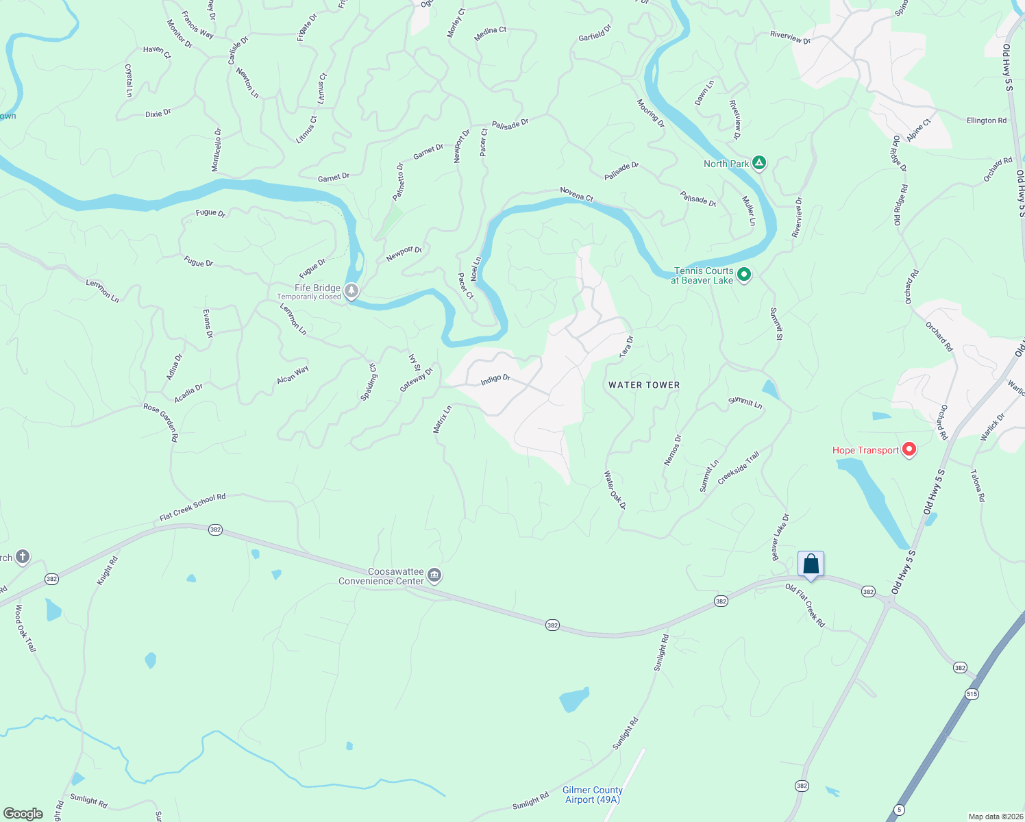 map of restaurants, bars, coffee shops, grocery stores, and more near 83 Matrix Circle in Ellijay