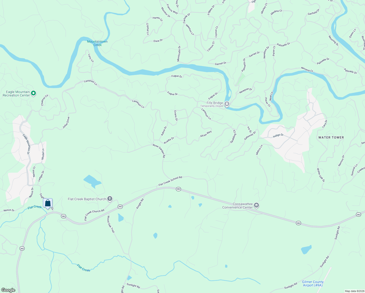 map of restaurants, bars, coffee shops, grocery stores, and more near 227 Rose Ray Road in Ellijay