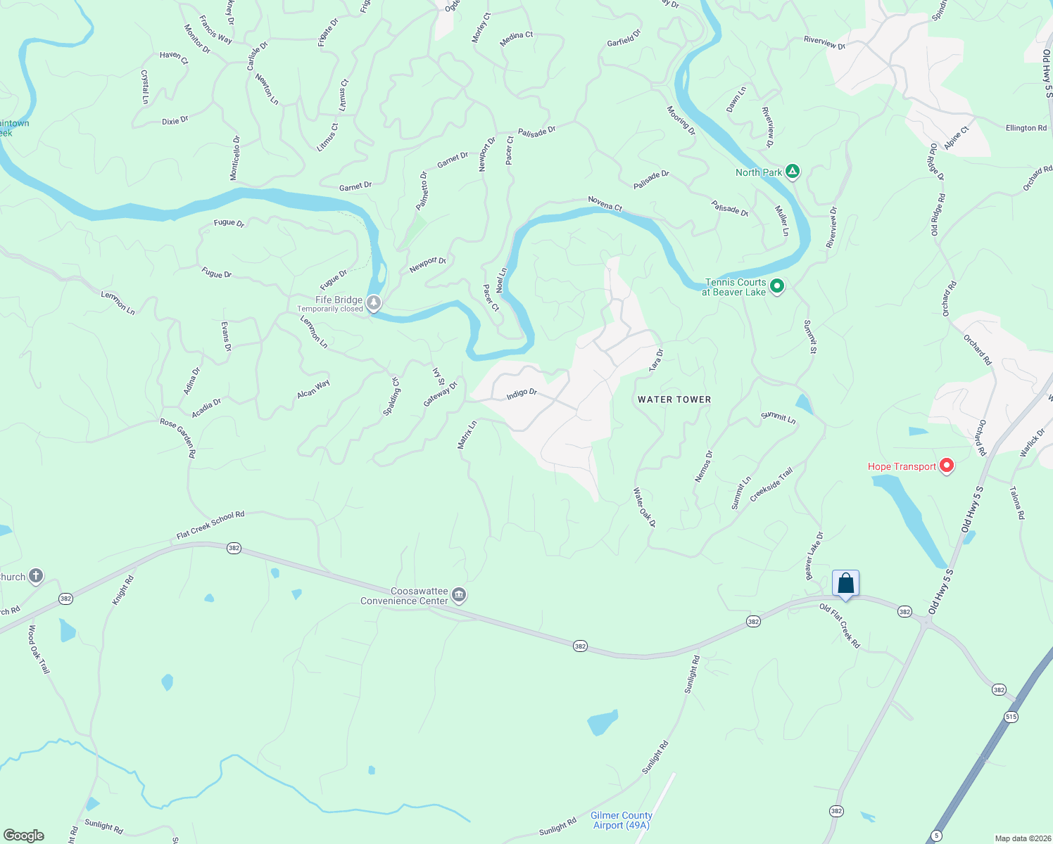 map of restaurants, bars, coffee shops, grocery stores, and more near 83 Matrix Circle in Ellijay