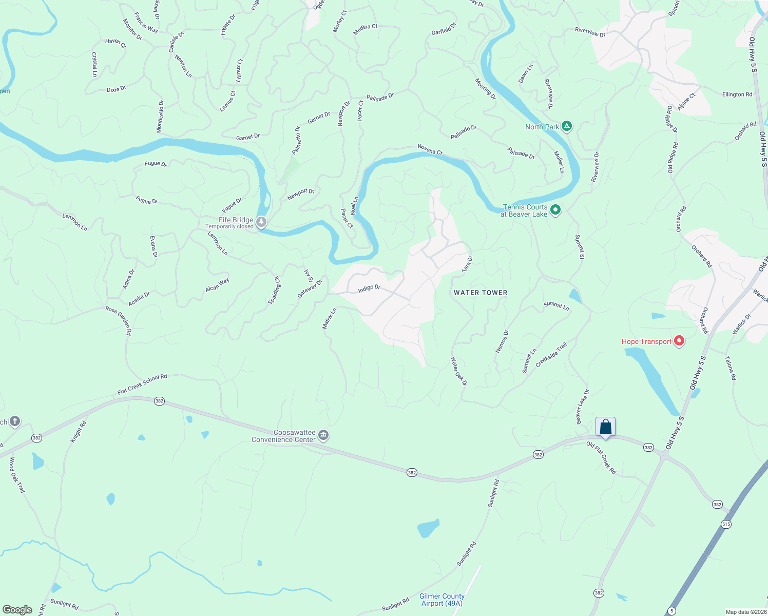 map of restaurants, bars, coffee shops, grocery stores, and more near 83 Matrix Circle in Ellijay