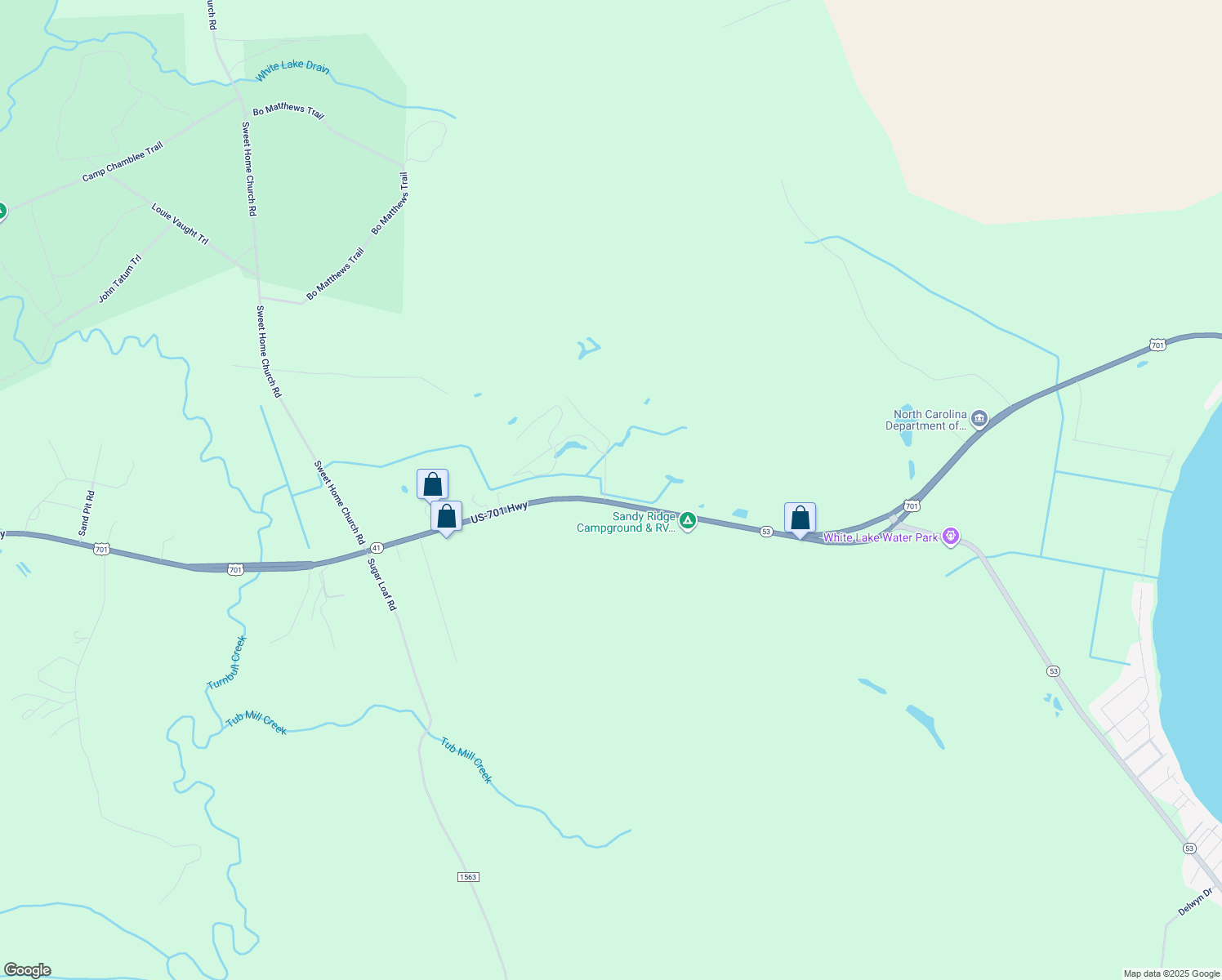 map of restaurants, bars, coffee shops, grocery stores, and more near 38 Teal Road in Elizabethtown