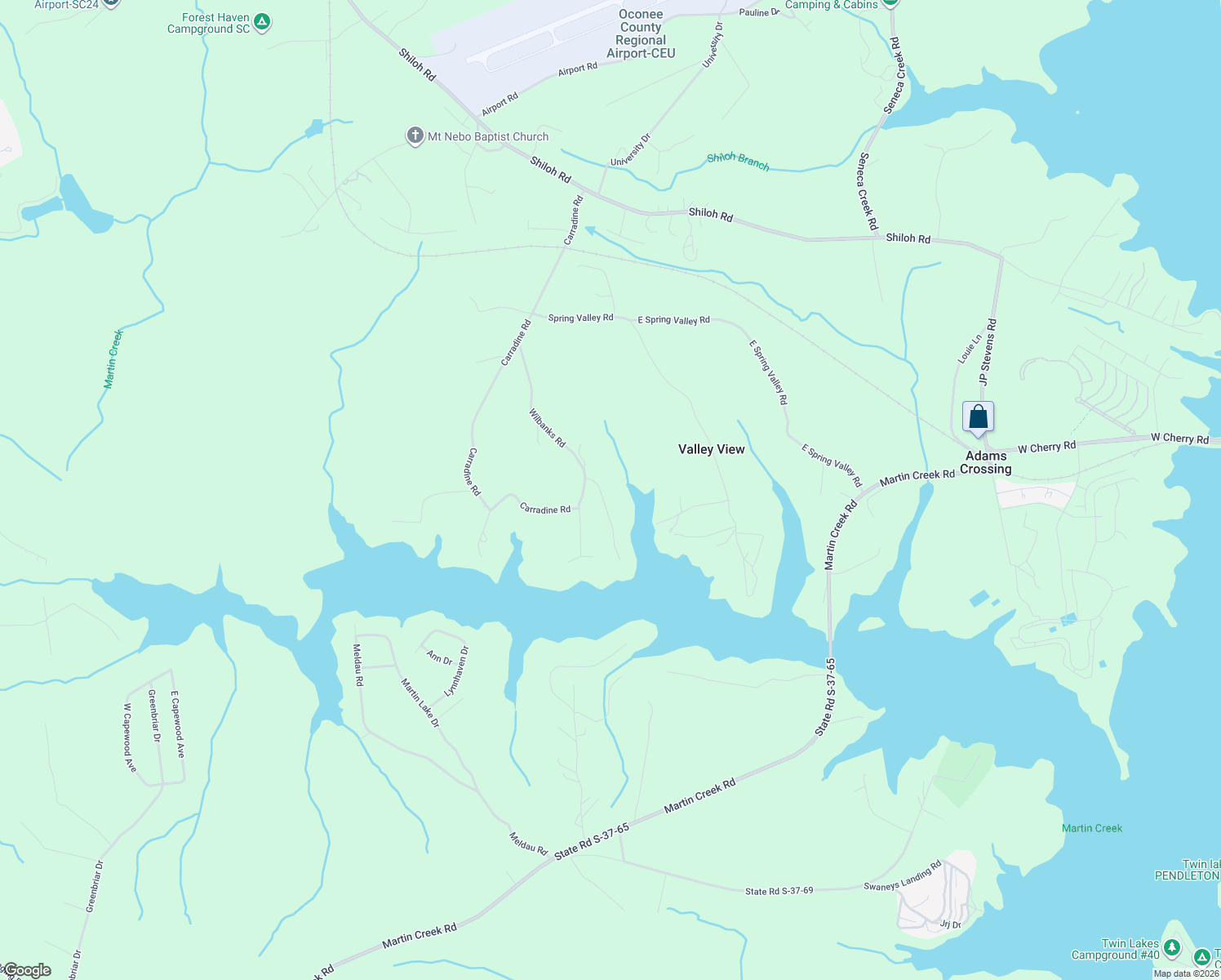 map of restaurants, bars, coffee shops, grocery stores, and more near 2039 Riley Rd in Seneca