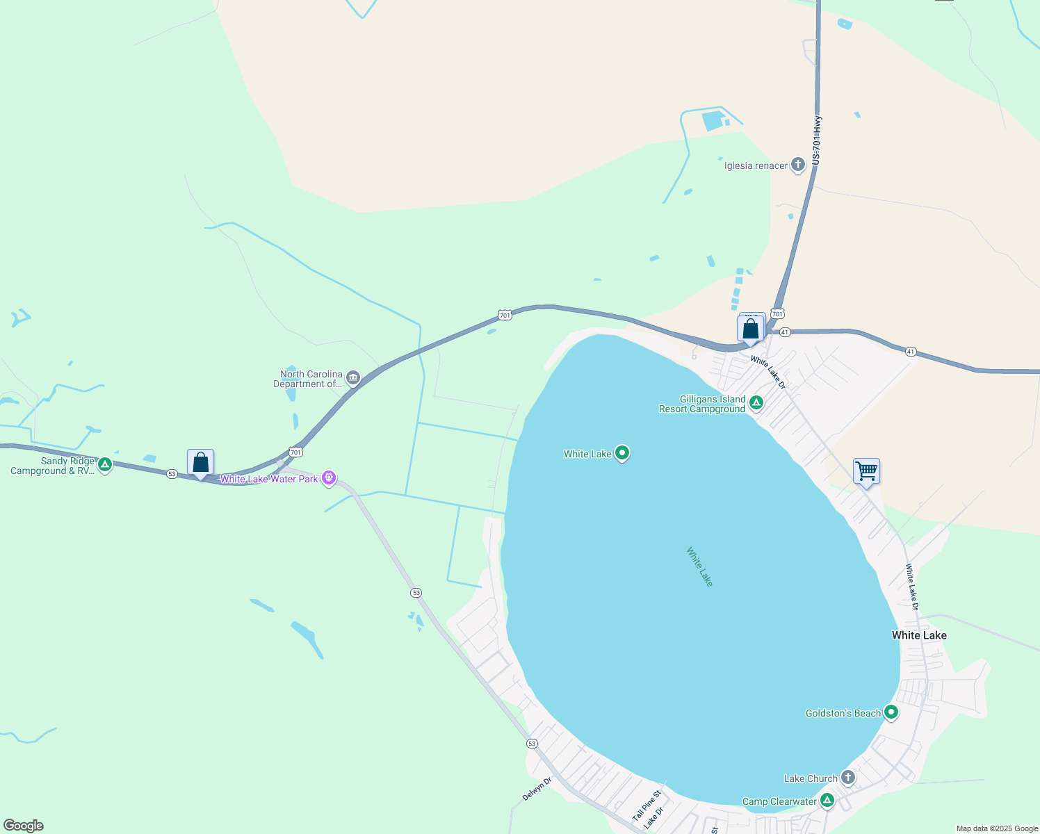 map of restaurants, bars, coffee shops, grocery stores, and more near 53 Turtle Cove Dr in Elizabethtown