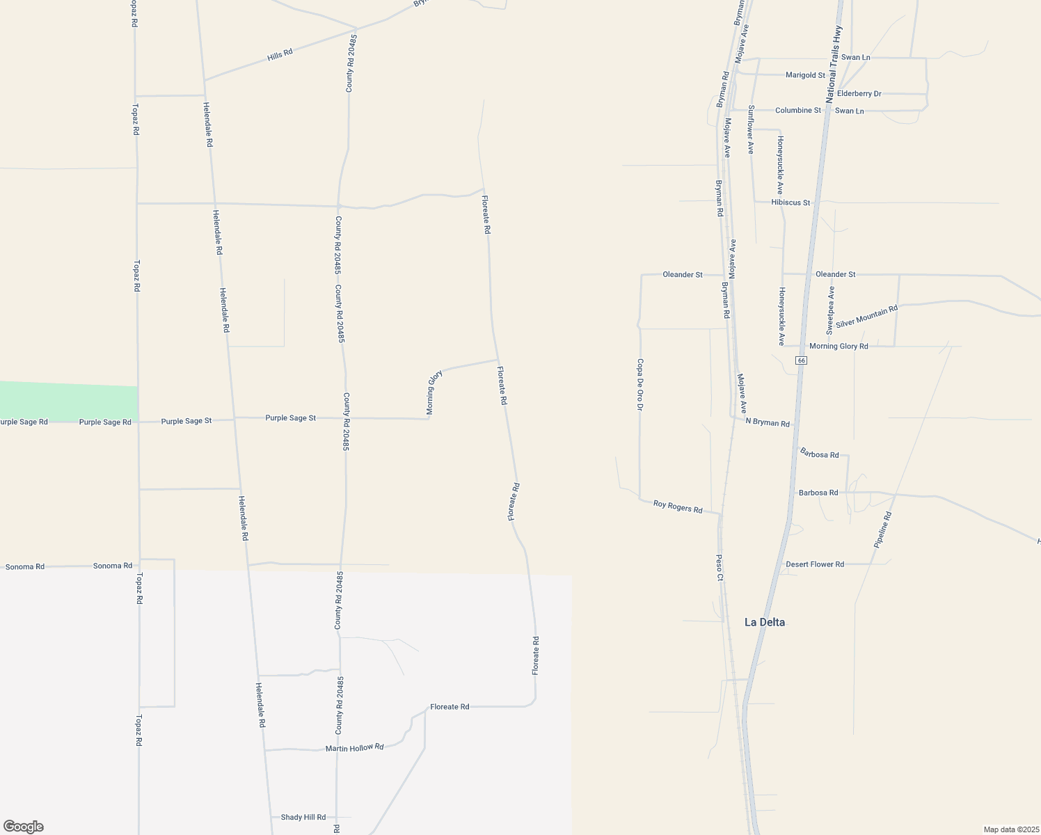 map of restaurants, bars, coffee shops, grocery stores, and more near Floreate Road in Oro Grande