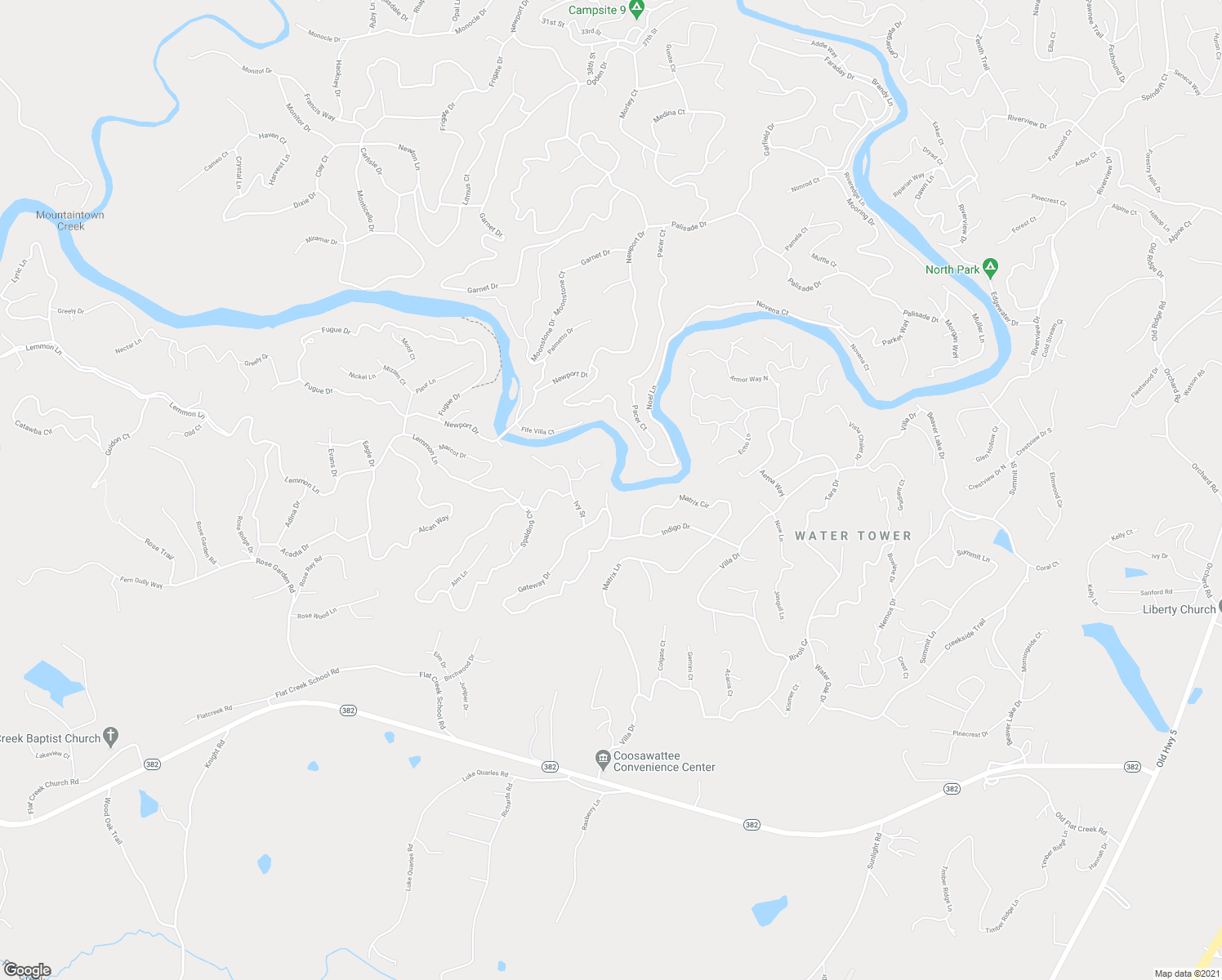 map of restaurants, bars, coffee shops, grocery stores, and more near 44 Balsa Court in Ellijay