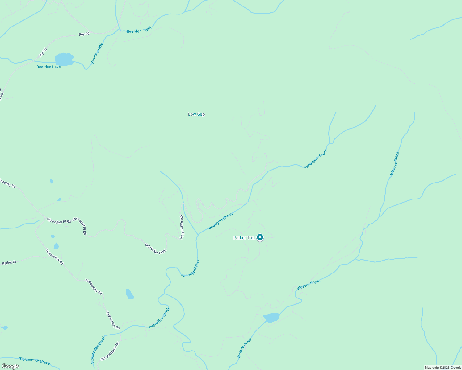 map of restaurants, bars, coffee shops, grocery stores, and more near 2858 Old Parker Place Road in Ellijay