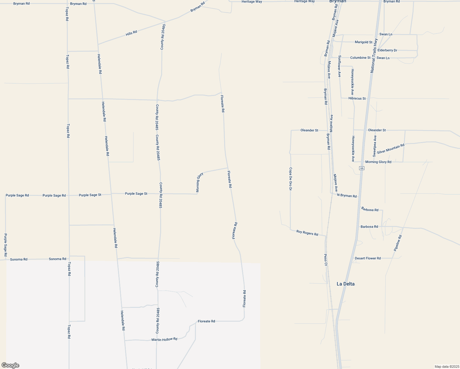 map of restaurants, bars, coffee shops, grocery stores, and more near Floreate Road in Oro Grande
