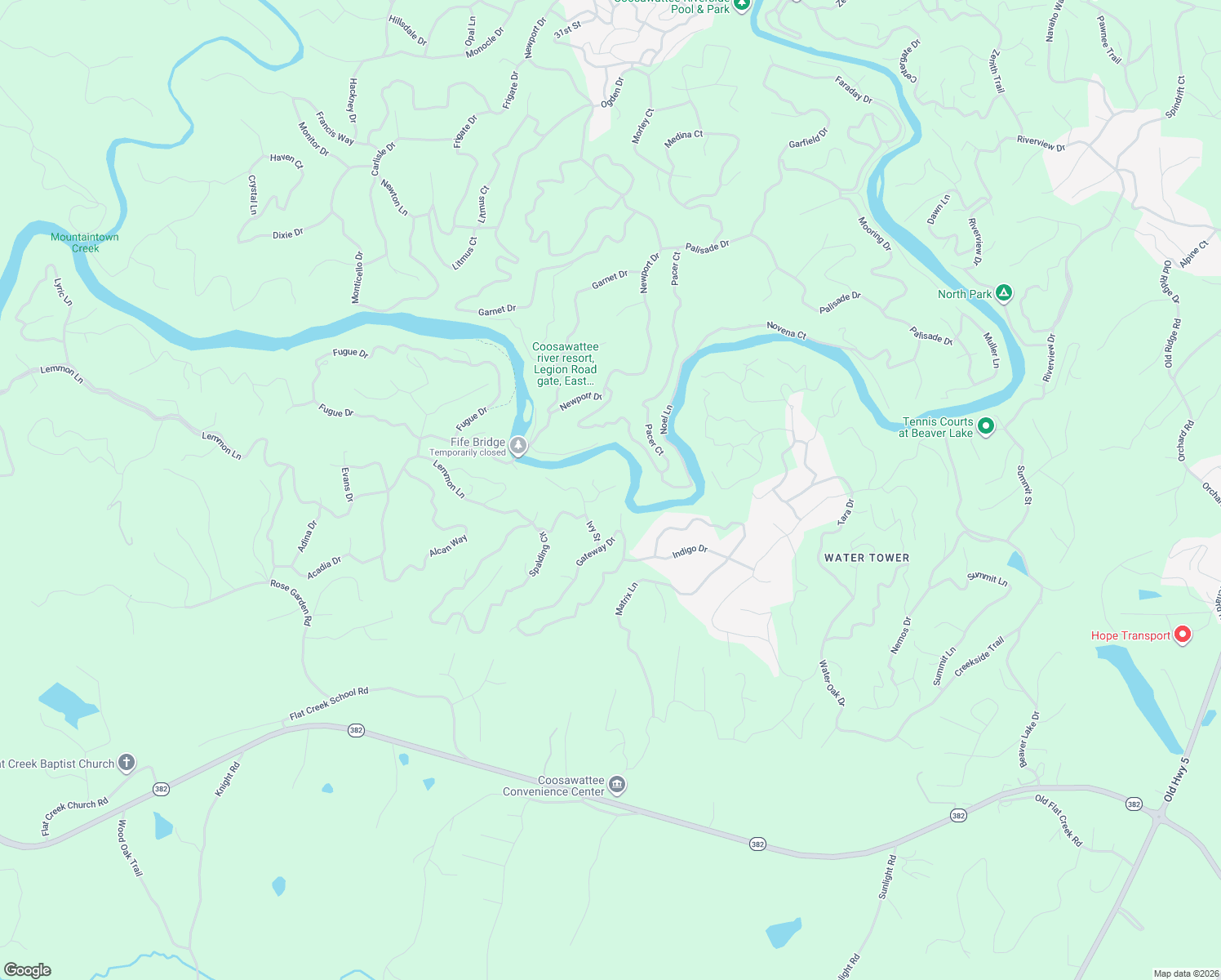 map of restaurants, bars, coffee shops, grocery stores, and more near 134 Hamlet Court in Ellijay