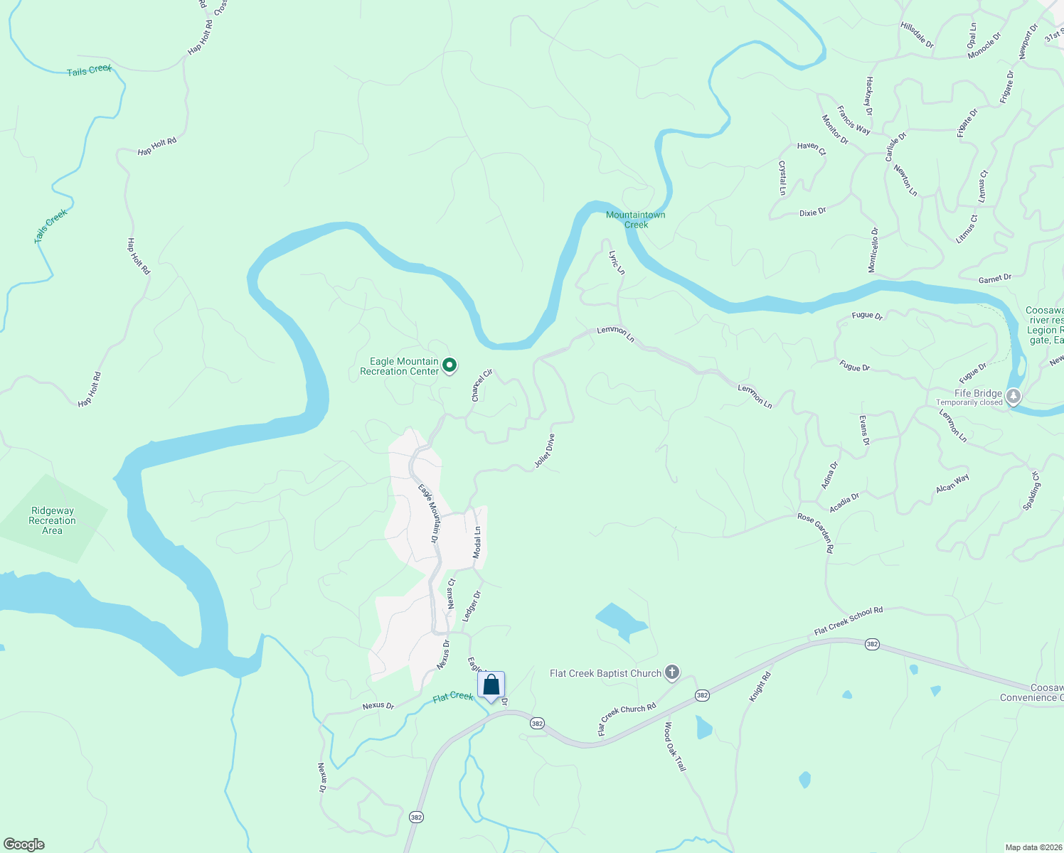 map of restaurants, bars, coffee shops, grocery stores, and more near 434 Lemmon Lane in Ellijay