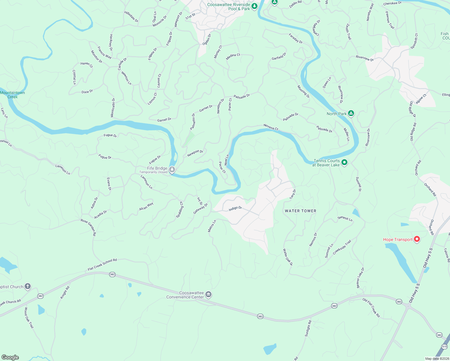 map of restaurants, bars, coffee shops, grocery stores, and more near 399 Noel Lane in Ellijay