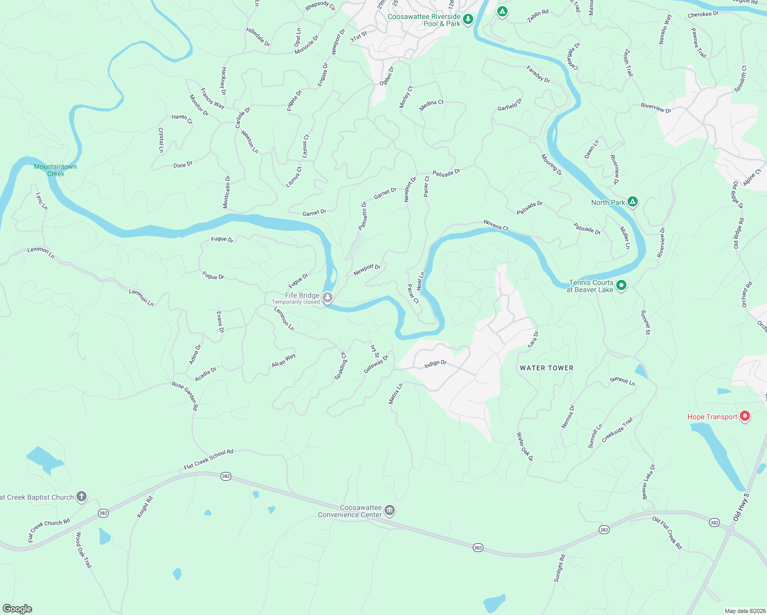 map of restaurants, bars, coffee shops, grocery stores, and more near 93 Amy Lane in Ellijay