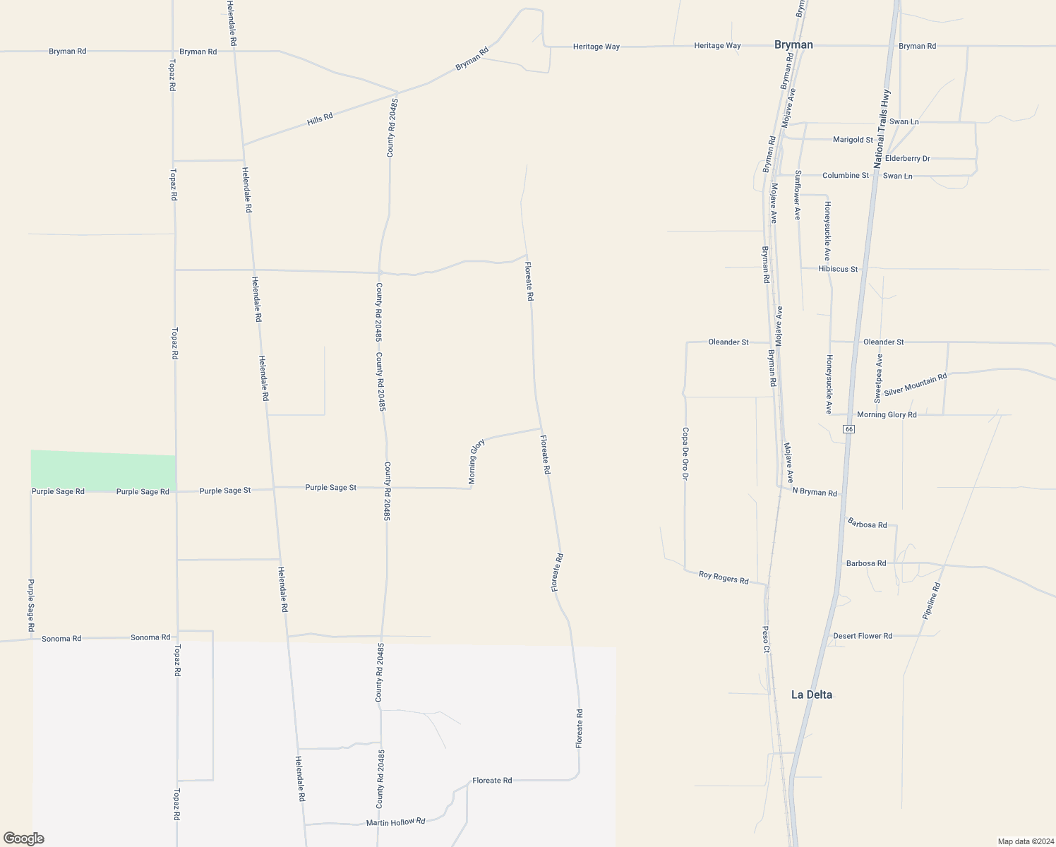 map of restaurants, bars, coffee shops, grocery stores, and more near Floreate Road in Oro Grande