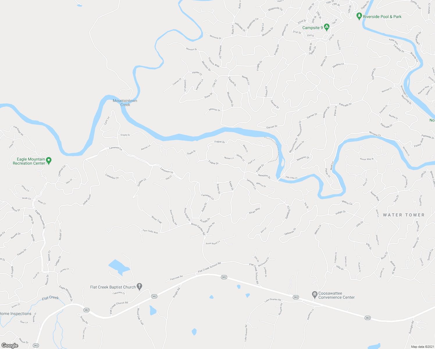 map of restaurants, bars, coffee shops, grocery stores, and more near 164 Evans Drive in Ellijay