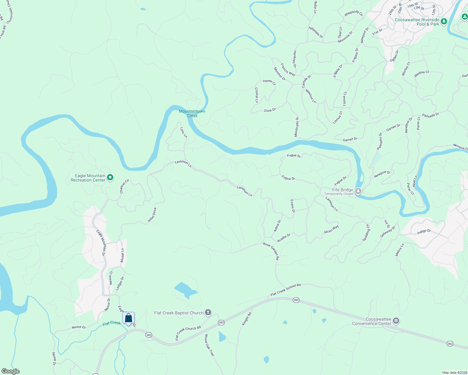 map of restaurants, bars, coffee shops, grocery stores, and more near 750 Lemmon Lane in Ellijay
