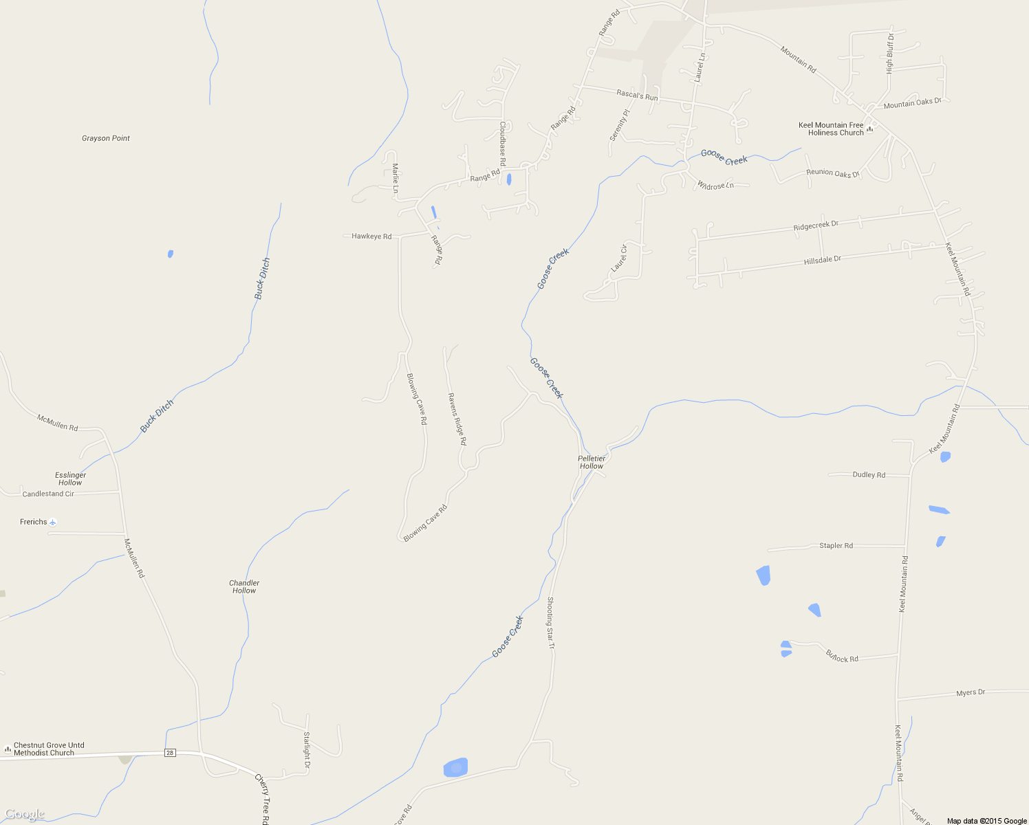 map of restaurants, bars, coffee shops, grocery stores, and more near 374 Blowing Cave Road in Gurley