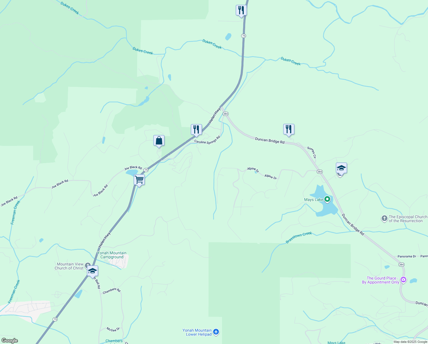 1014 Alpine Drive, Sautee Nacoochee GA Walk Score