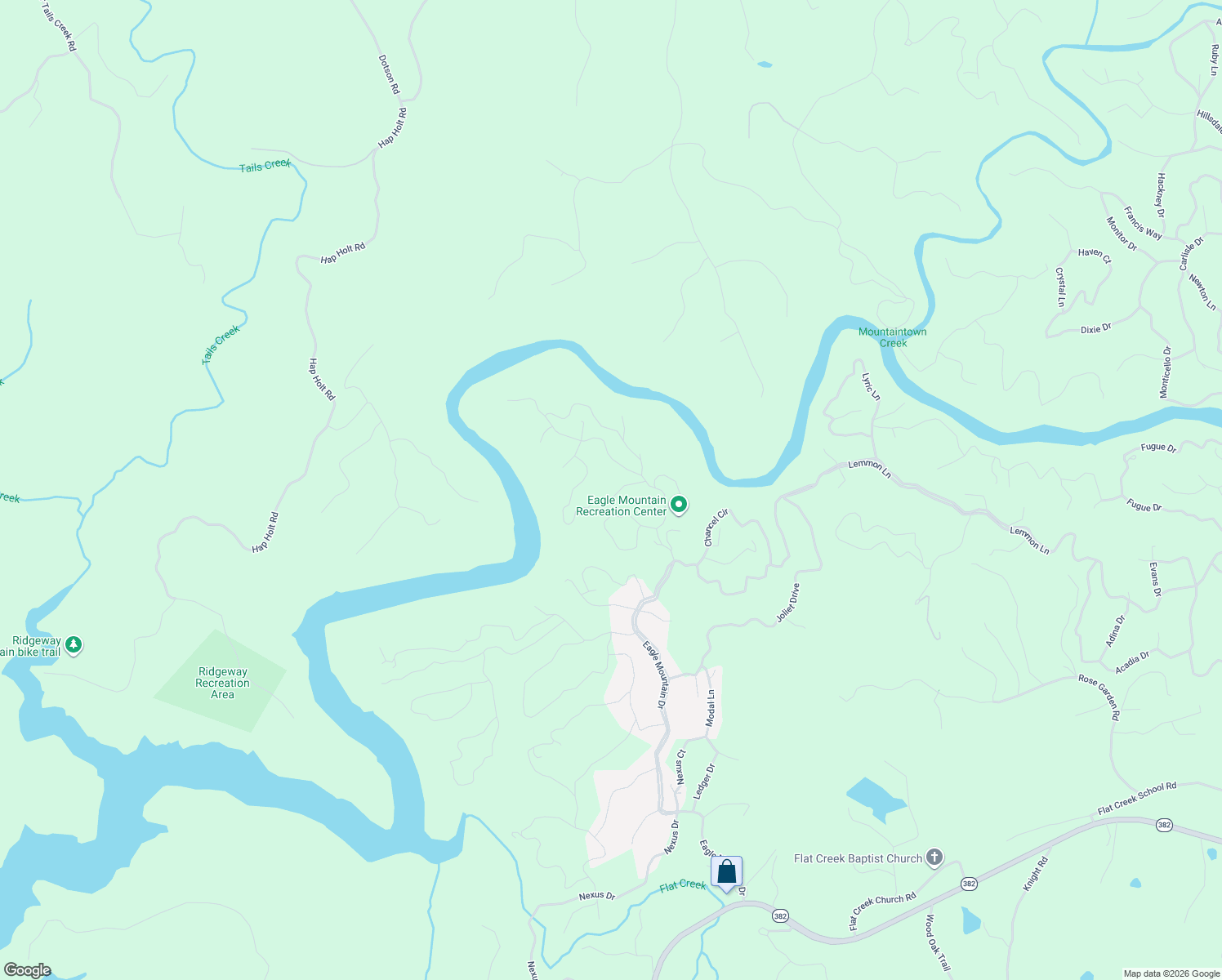 map of restaurants, bars, coffee shops, grocery stores, and more near 90 Mango Circle in Ellijay