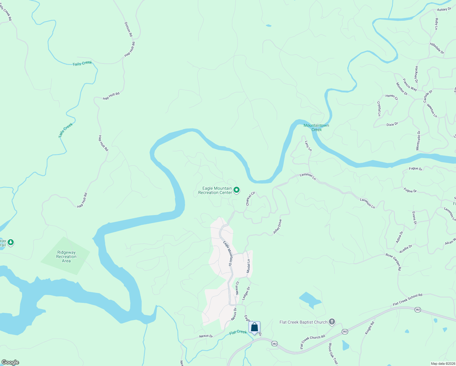 map of restaurants, bars, coffee shops, grocery stores, and more near 308 Mango Lane in Ellijay