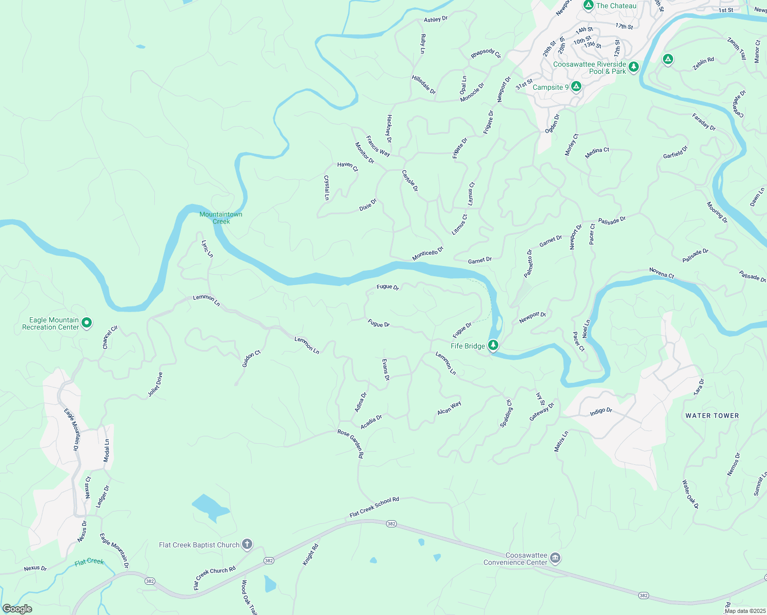 map of restaurants, bars, coffee shops, grocery stores, and more near 160 Nickel Lane in Ellijay