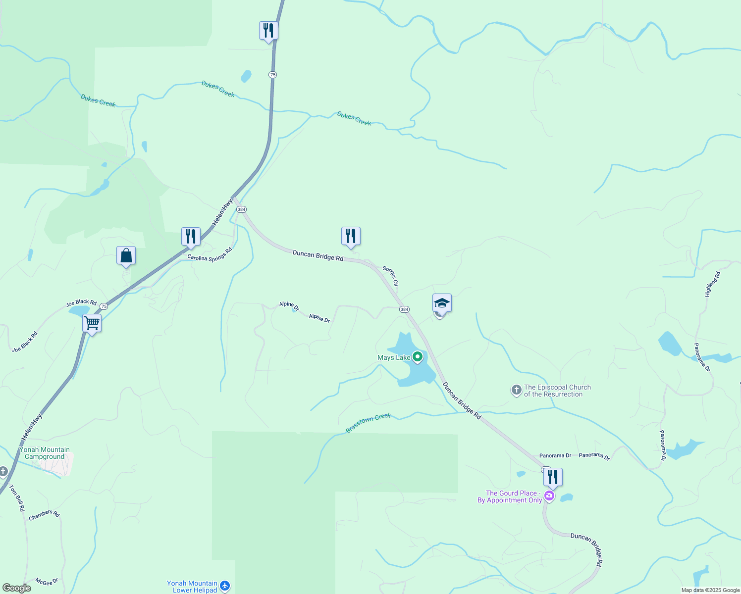 206 Alpine Drive, Sautee Nacoochee GA Walk Score