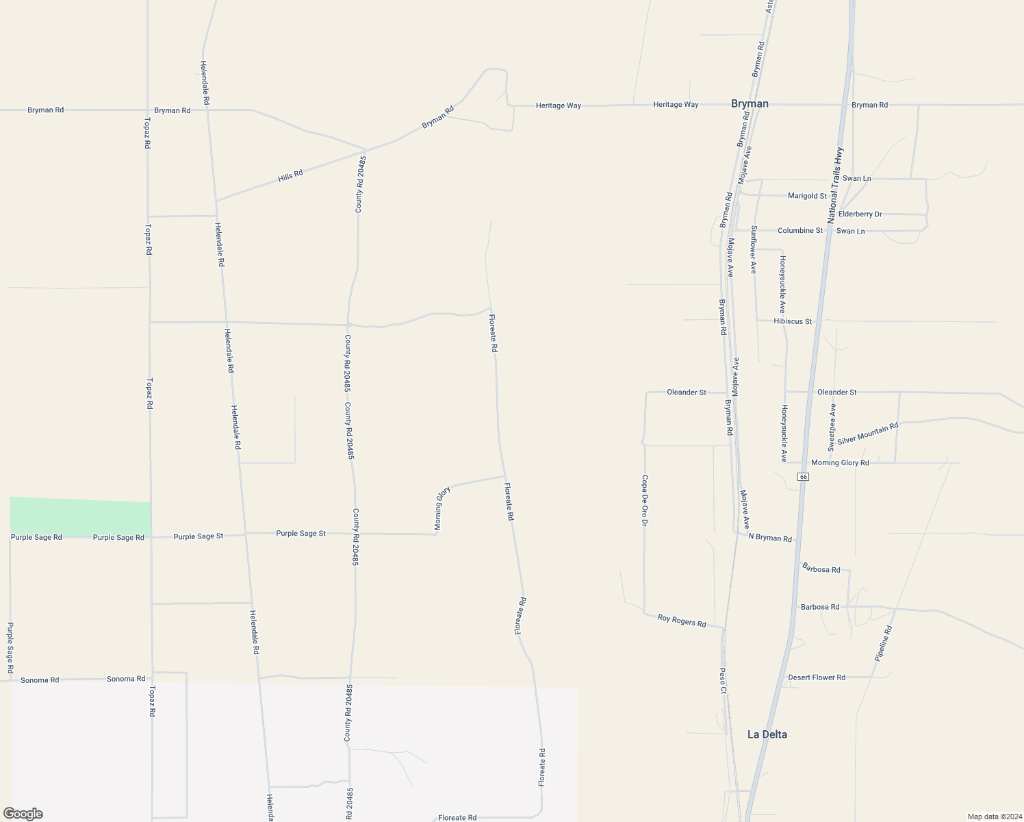 map of restaurants, bars, coffee shops, grocery stores, and more near Floreate Road in Oro Grande