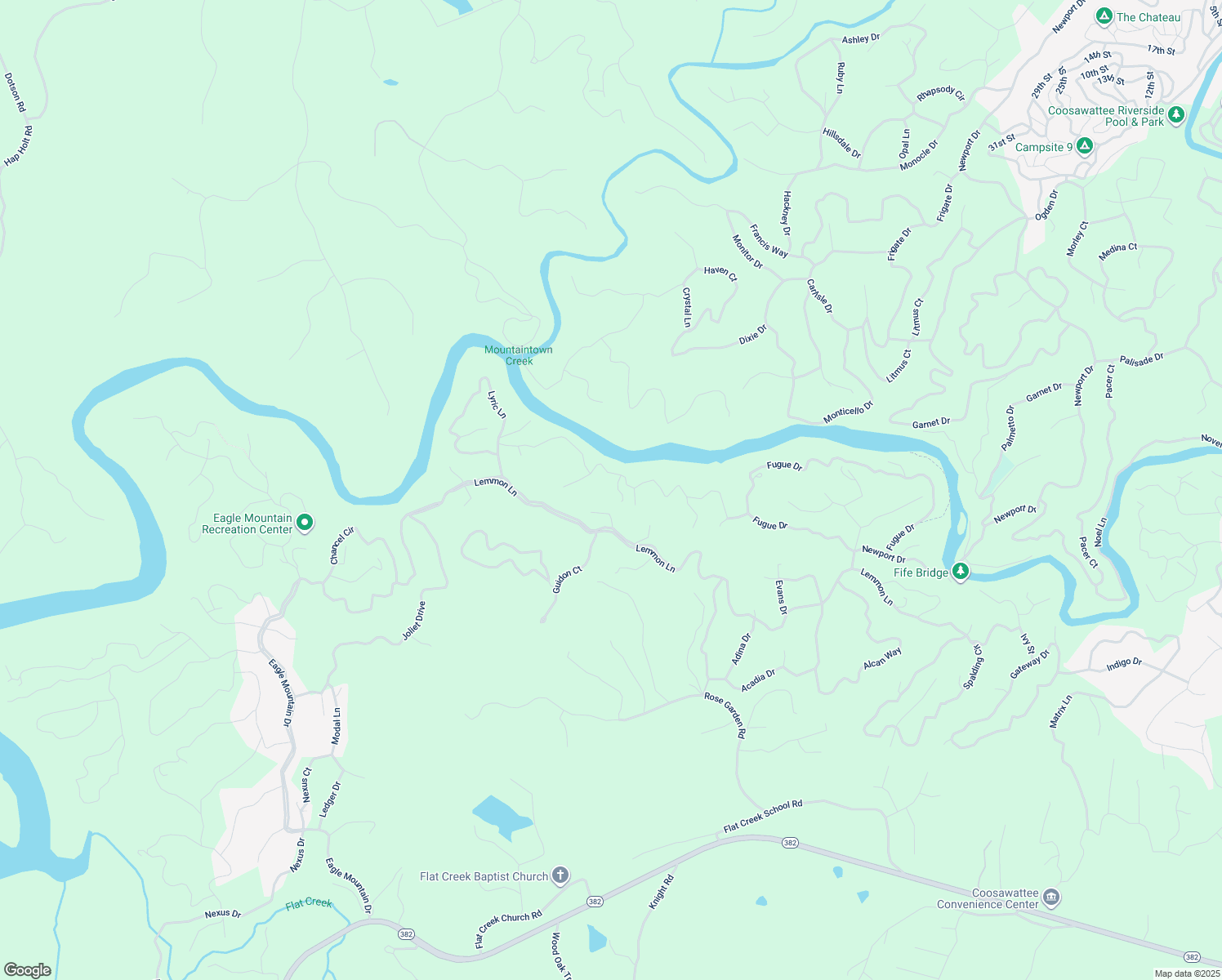 map of restaurants, bars, coffee shops, grocery stores, and more near 36 Kings Court in Ellijay