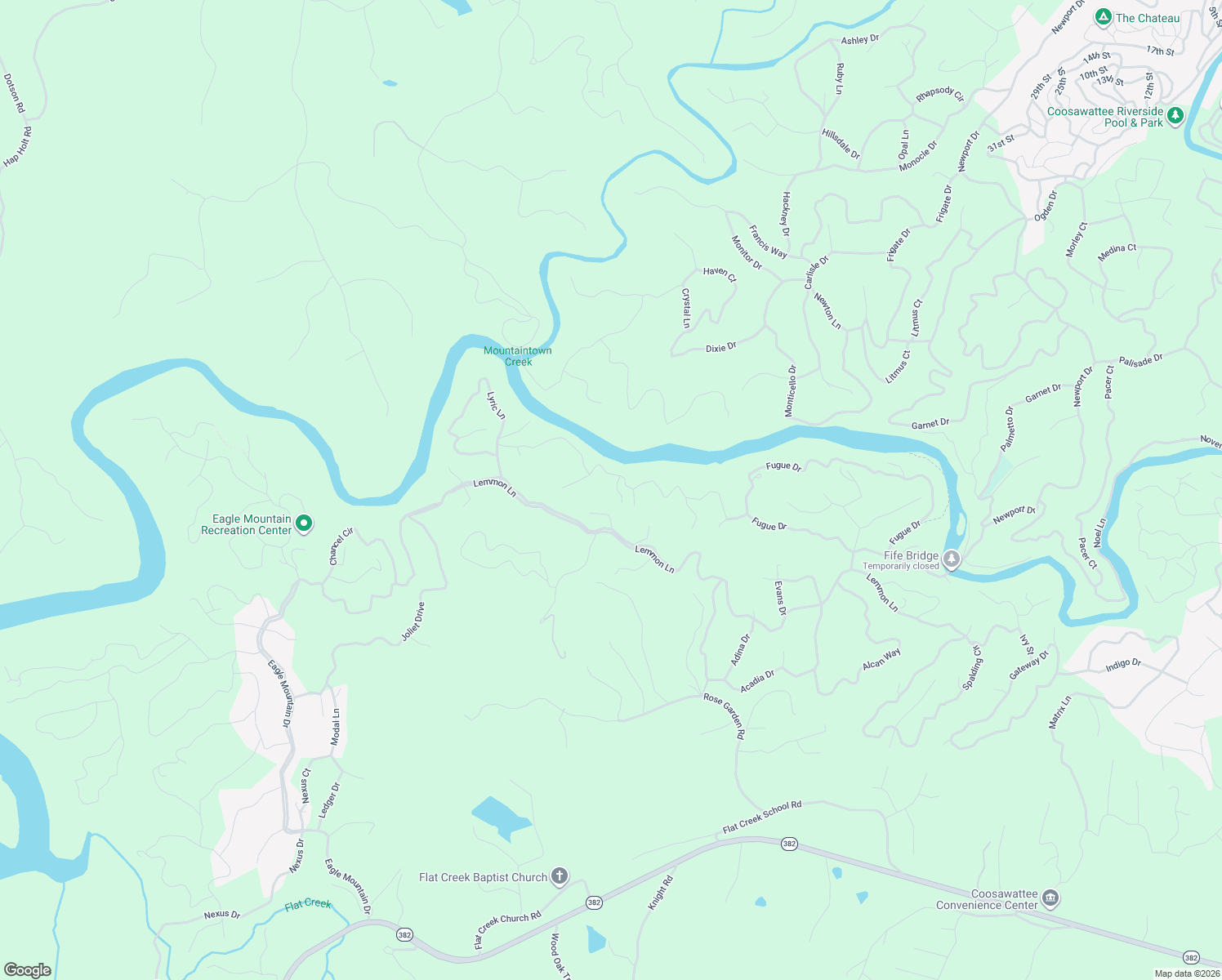 map of restaurants, bars, coffee shops, grocery stores, and more near 50 Kings Court in Ellijay