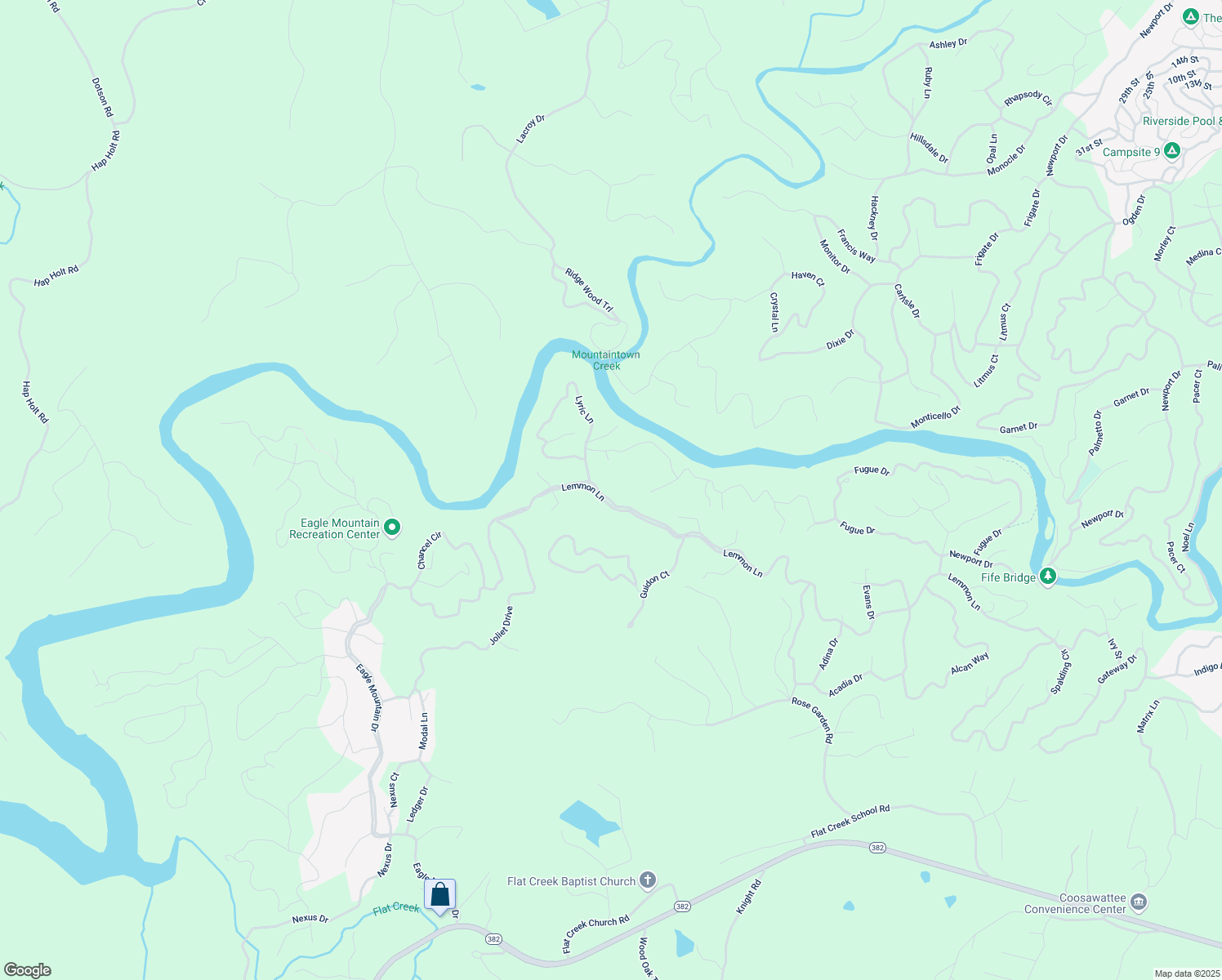 map of restaurants, bars, coffee shops, grocery stores, and more near 544 Lemmon Lane in Ellijay